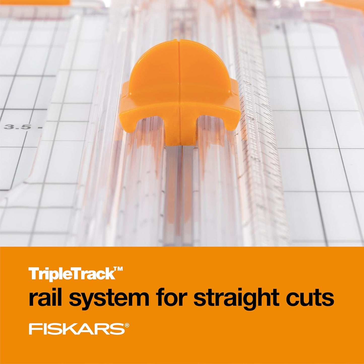 Fiskars Precision Paper Trimmer - Easy, Safe and Accurate for Crafts, Gifts, Cards and More - Always Cuts Straight