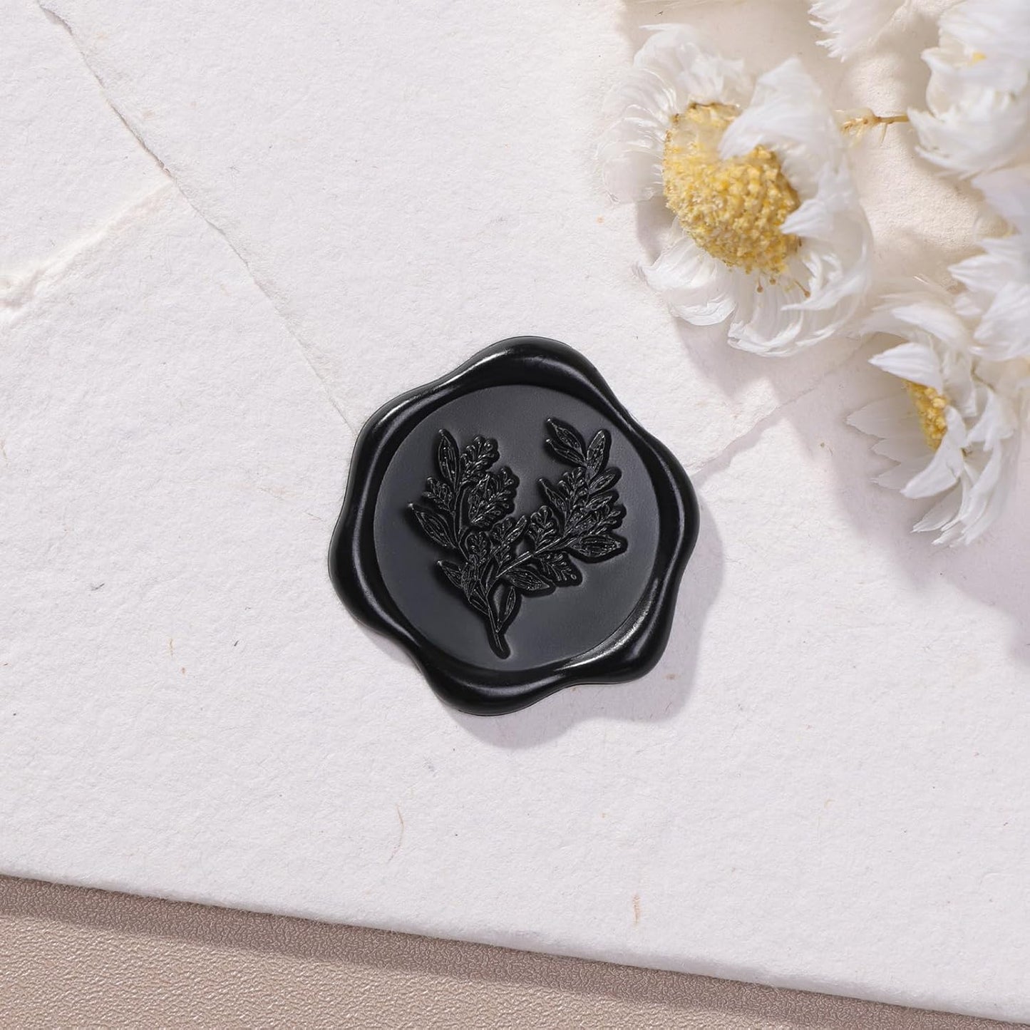 UNIQOOO Wax Seal Stickers - (3 Designs in 1 Pack) Wedding Invitation Envelope Seal Stickers, 60 Pcs Self-Adhesive Stickers, Perfect for Invitation, Christmas, Gift Wrapping