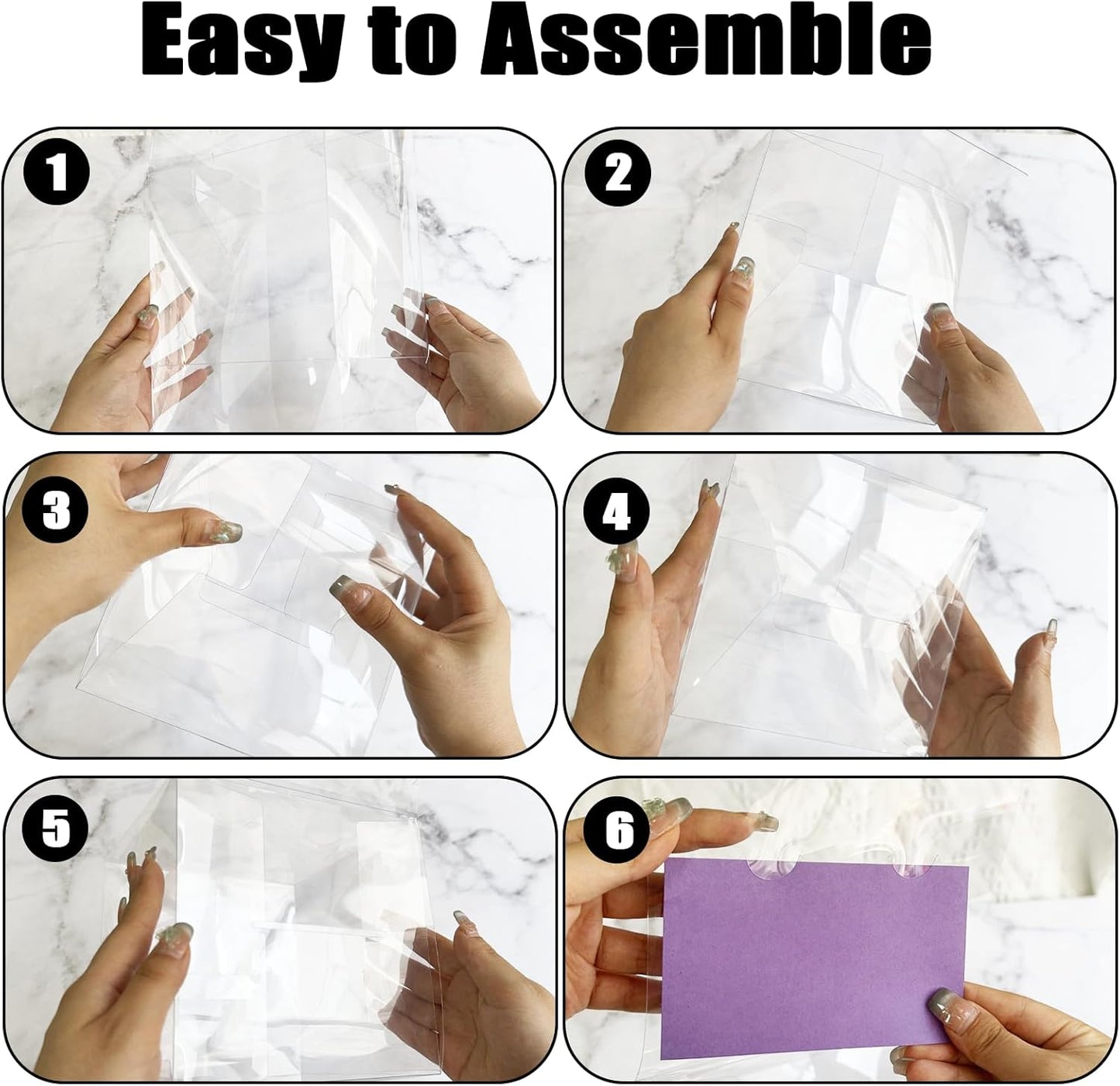 Ysglory 20 Pack Clear Raffle Ticket Box Suggestion Voting Box with Slot Donation Ballot Boxes for Collecting Business Card Voting Contest, 6 x 6 x 6 Inches (Clear)