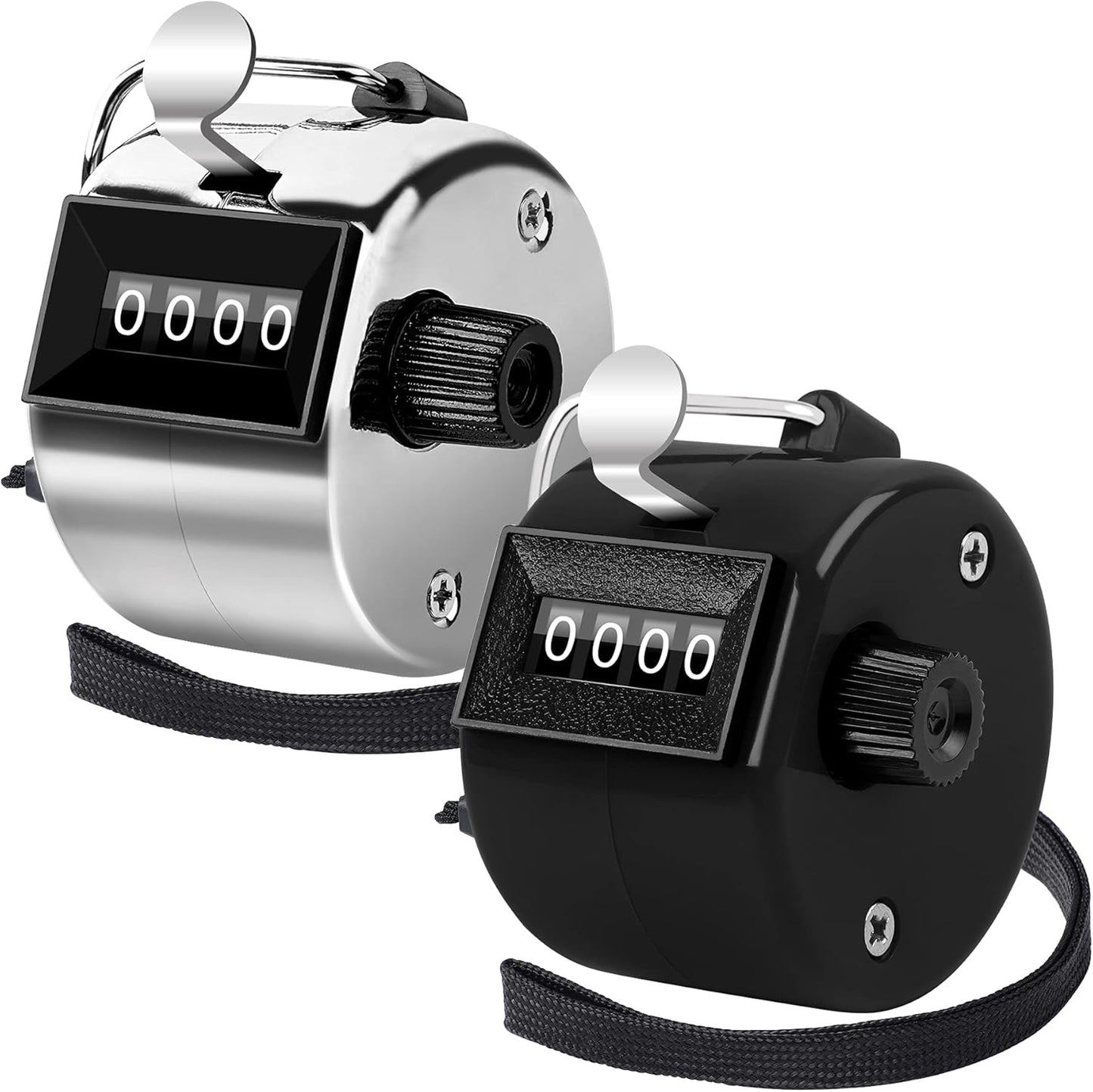 FEBSNOW Handheld Tally Counter Clicker 4 Digital Number Click Counter for School Event Golf Sports Office Stadium