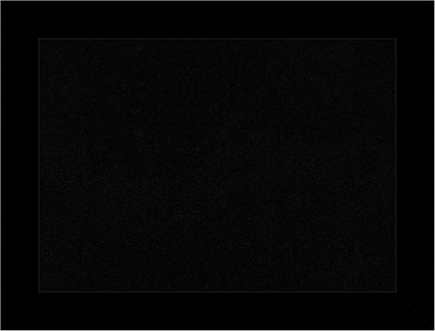 Amanti Art Black Cork Board for Wall, 25x33 Vision Board with Black Wood Frame, Medium Corkboard Office Decor for Home Organization, Casual Corkboard Pinboard to Display Items for Home Organization