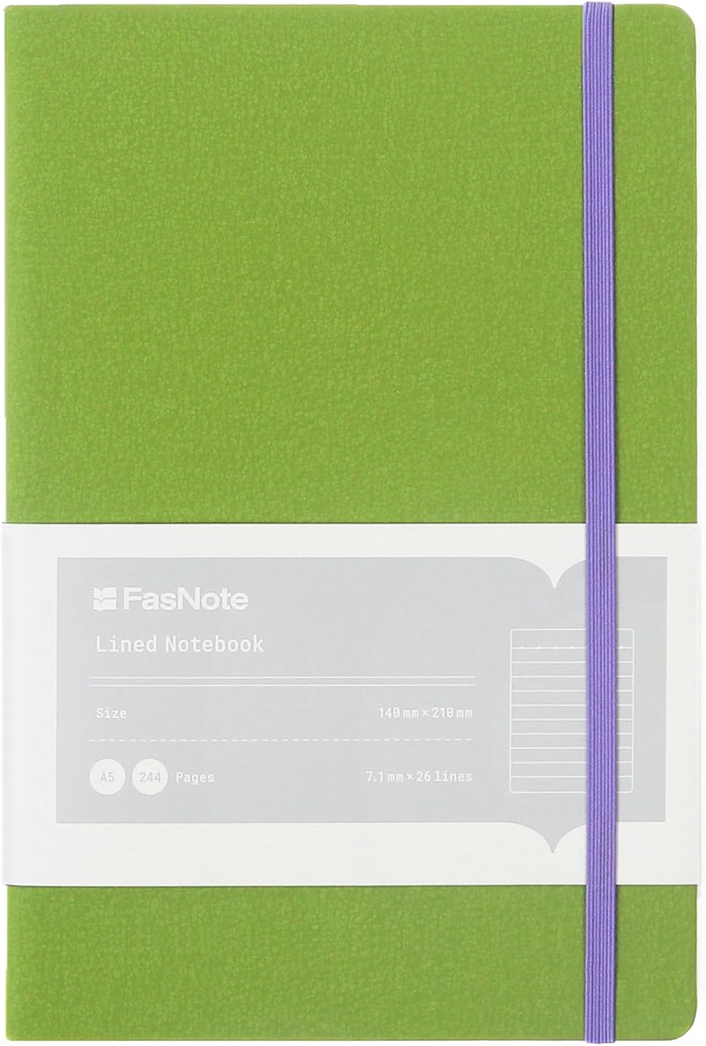 Lined Journal Notebook, A5,244 Pages, PU Leather Hardcover, 100gsm Thick Paper, Professional Notebook for Writing, Office & Work(Oliver)