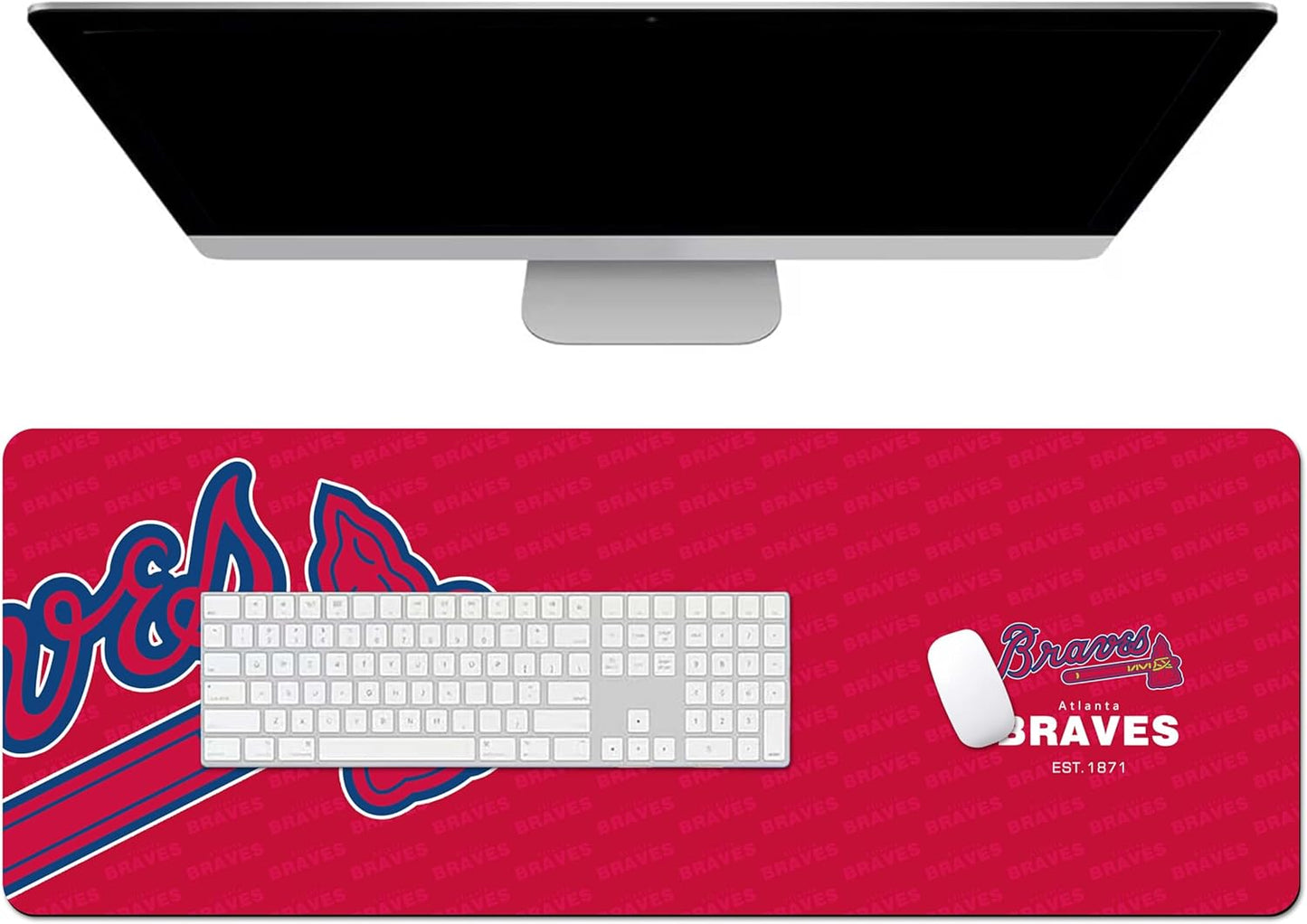 XXL Extended Gaming Mouse Pad, Large Mouse Pad for Desk Rubber Base Mousepad with Stitched Edges, Keyboard Mouse Mat Big Desk Pad for Work Game Office Home, (TMP085)