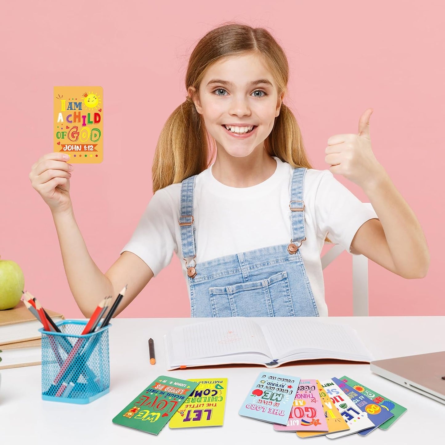 24Pcs Bible Verse Notepads,Mini Religious Pocket Notebooks Motivational Christian Small Inspirational Notepads Journals Gift Bulk Prizes for Kids Teacher School Home Travel Supplies (Bible Colorful)