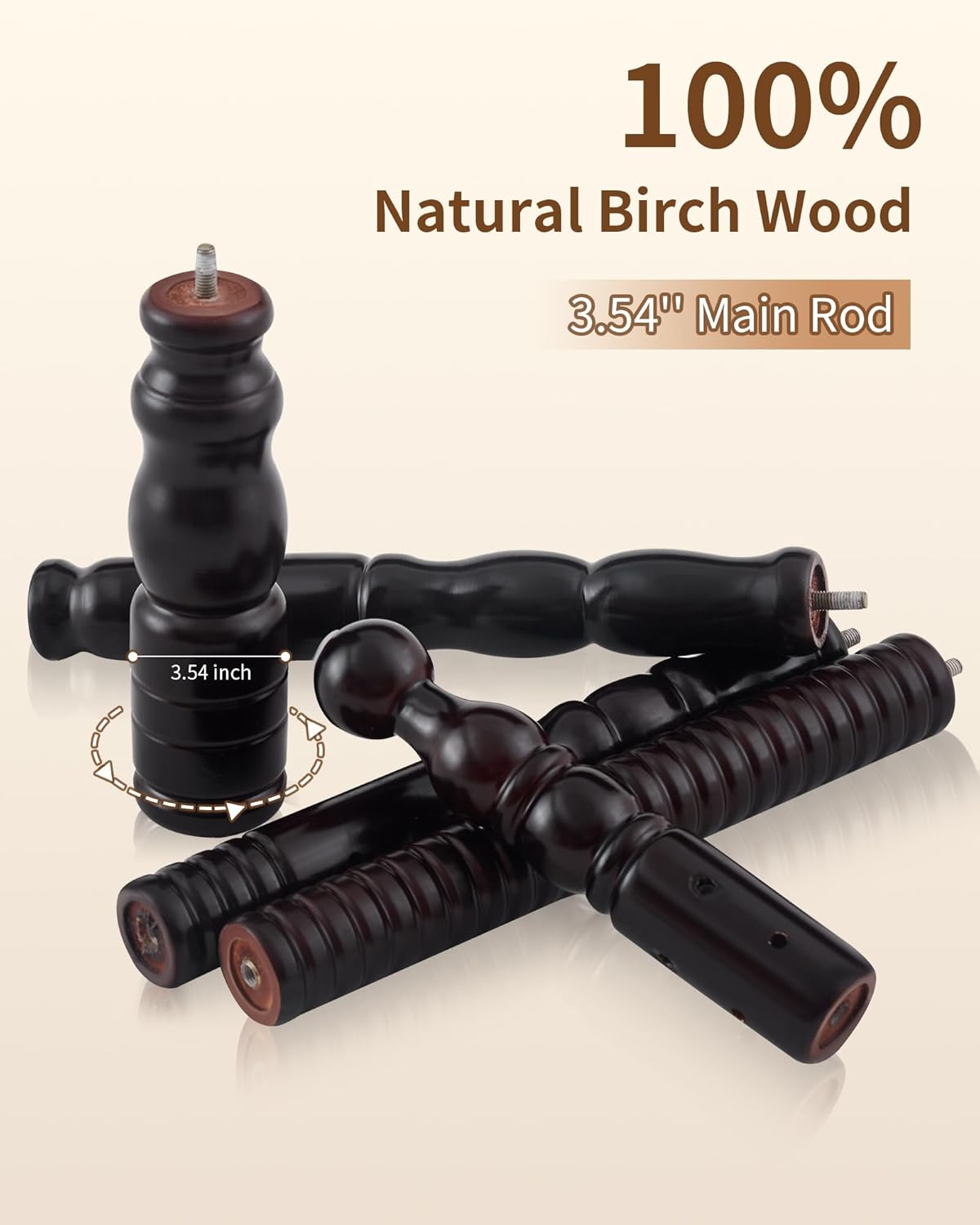 EZIVIEZ Wooden Coat Rack Stand, Solid Wood Freestanding Coat Rack, Vintage Coat Racks with 14 Hooks & Triangle Base, Standing Coat Hanger Jacket Tree Stand for Office, Entryway, Hallway