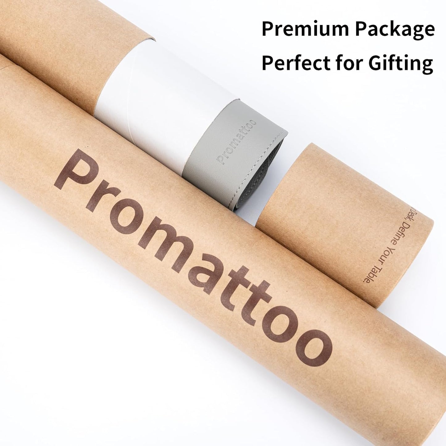 Oversized Non-Slip Desk Pad Protector – Grips Desk Firmly, Anti-Slip Like You've Never Seen! Vegan Leather Waterproof Laptop Mat for Keyboard & Mouse – Large Office Pad– Mist Gray