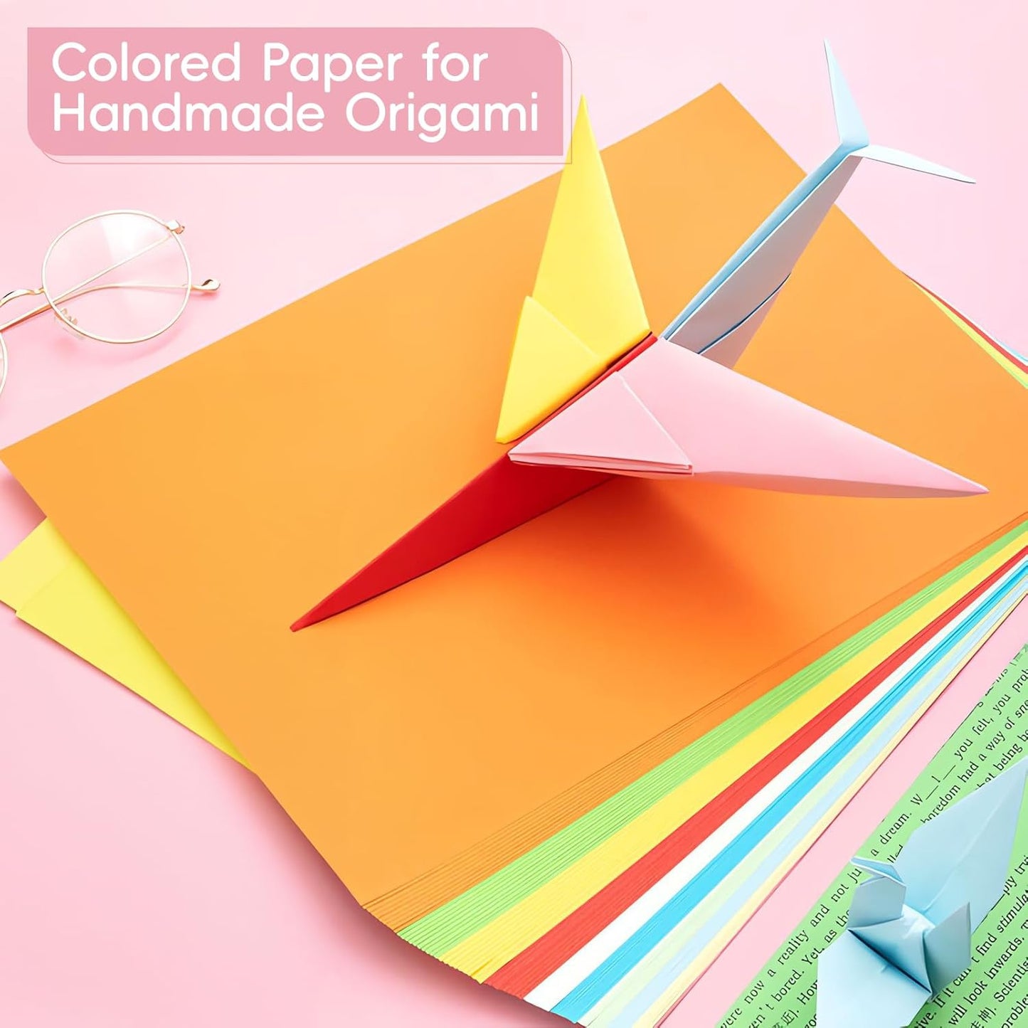 M&G 100 Sheets Colored Copy Printing Paper Assorted Colors, 8.3 X 11.7 in Construction Paper for Card Making Scrapbooking Kids School Office DIY Craft