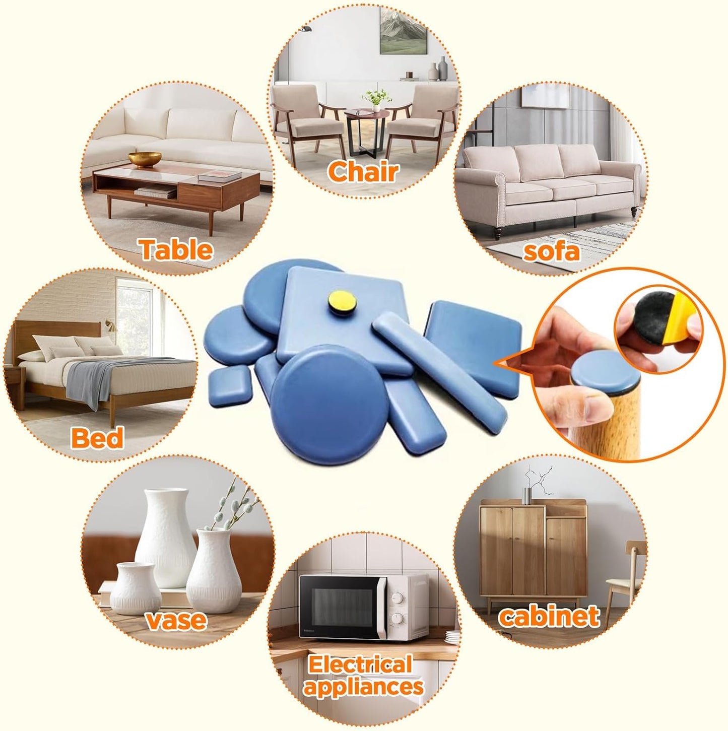 Appliance Cord Organizer for Kitchen Appliances Stick On Cable Winder Keeper, Hook Clip for Kitchenaid Mixer, Home Gadget Accessories for Easy Storage and Organization (6PCS)