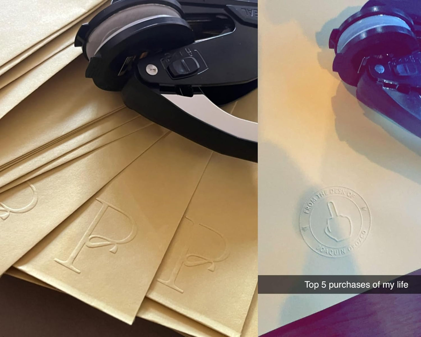 Custom Logo Embosser Seal – Personalized Stamp with Your Own Design | Custom Business, Notary, or Branding Seal | 1" x 5/8"