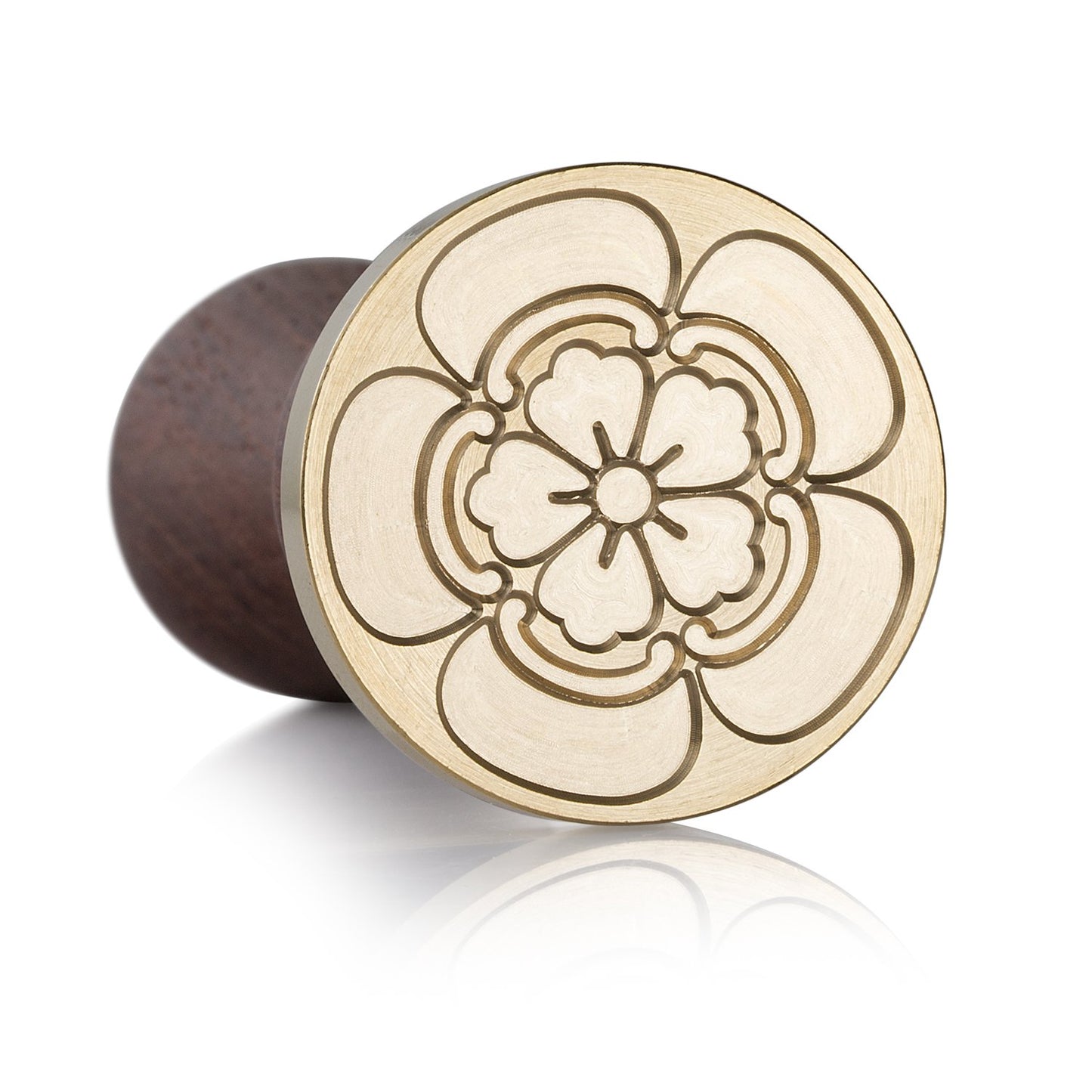 Mceal Wax Seal Stamp, Brass Head with Rosewood Handle, 1.2"(30mm) Dia, (Odamokkou)