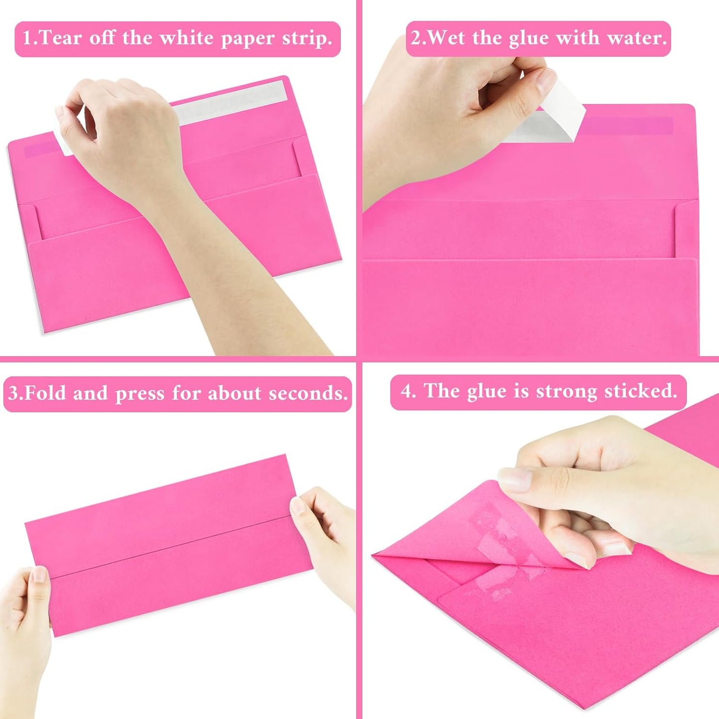 200 Pack Colorful #10 Business Envelopes, Standard Envelopes Self Seal, Letter Size Business Mailing Envelopes for Checks Letters Invoices Birthday Graduation Wedding, 4 1/8 x 9 1/2 Inch