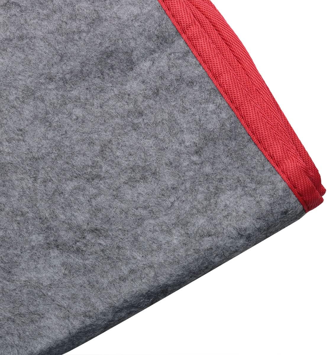 Ruiwaer Chinese Calligraphy Drawing Felt Mat, Sumi Xuan Paper Painting Felt Desk Pad for Practice Calligraphy Traditional Chinese Painting (50 x 70 cm), Grey