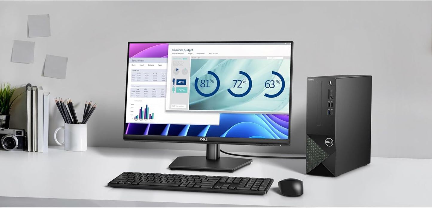 Dell Vostro 3030s Small Desktop SFF Business Computer, 14th Gen Intel 10-Core i5-14400 (Beat i7-13620H), 32GB DDR5 RAM, 2TB PCIe SSD, WiFi 6, Bluetooth, Type-C, DisplayPort, HDMI, Windows 11 Pro