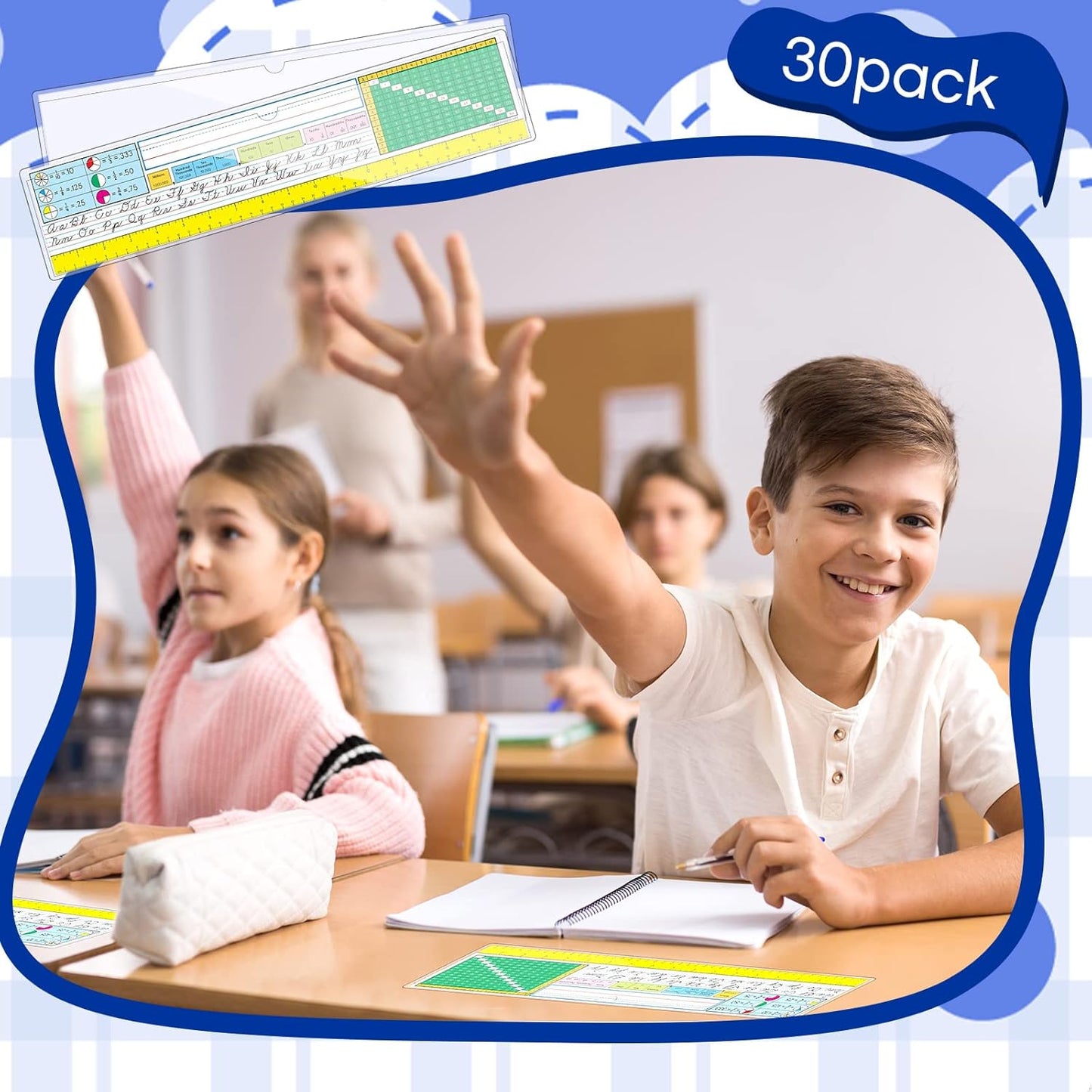 Chinco 30 Pcs Self Adhesive Pockets, Bin Labels for Storage Bins, Clear Pocket Label Sleeves, Plastic Index Card Holder with Top Open for Organizing Bins Box Drawer(18 x 4 Inches)