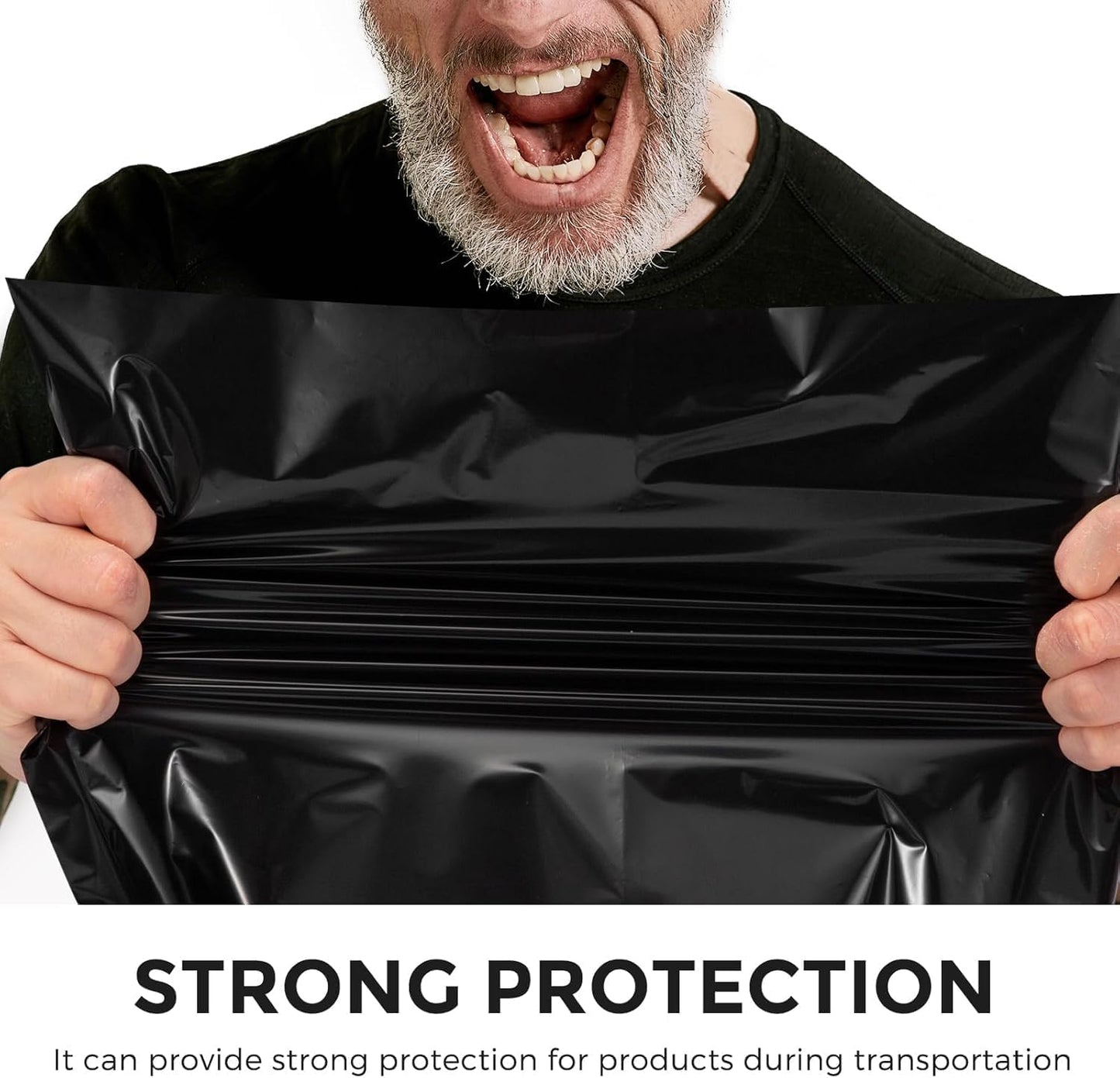 Metronic Poly Mailers 14.5x19 70000 Pack Large Shipping Bags for Clothing Mailing Bags with Strong Self-sealing Adhesive Waterproof and Tear-Proof Poly Bag Bulk in Black