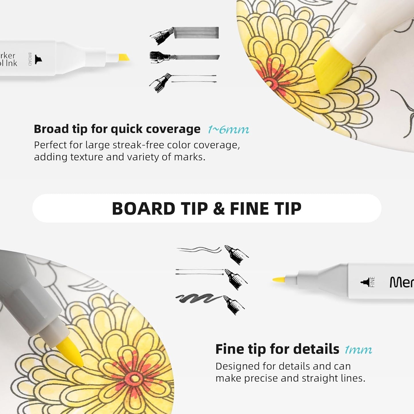 80 Colors Dual Tip Artist Alcohol Markers Set with Carrying Case - Perfect for Coloring, Drawing, Sketching, Card Making and Illustration - Perfect for Adults and Kids