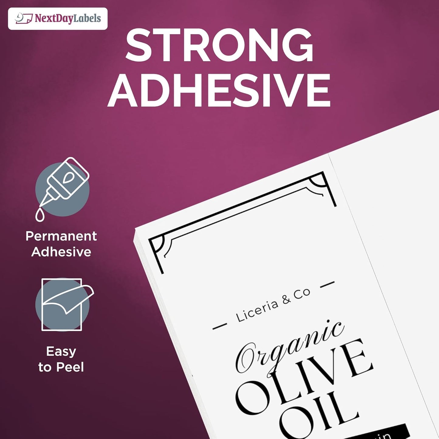 NextDayLabels – 4-1/4" x 11" Rectangular Sticker Labels for Printer - White Laser/Inkjet Printer Labels Return Address Labels Shipping Label Stickers (100 Sheets, 2 Per Sheet, 200 Labels)