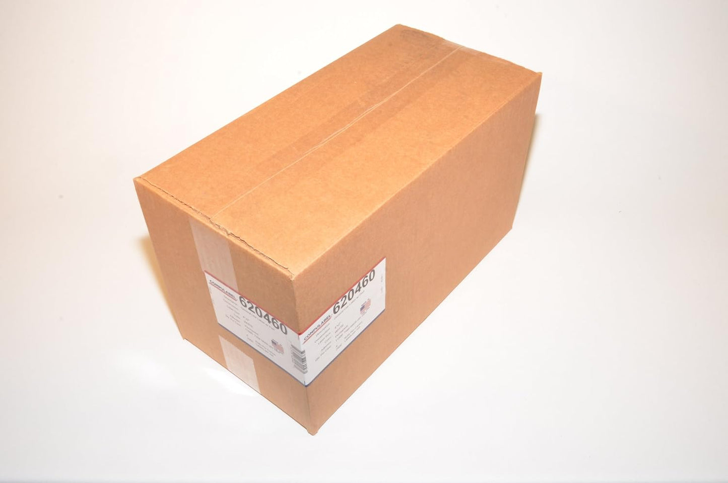 Compulabel 620460 Thermal Transfer Shipping Labels, 4 inch x 2 inch, White, Permanent Adhesive, Perforations Between Labels, 2900 Per Roll, 4 Rolls