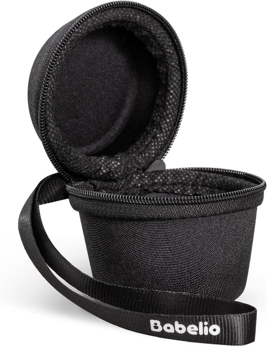 Babelio Portable Travel Case for Babelio Pocket Mini White Noise Machine, Double Stitch Zipper - Perfect for Traveling (CASE ONLY - Textile Black)