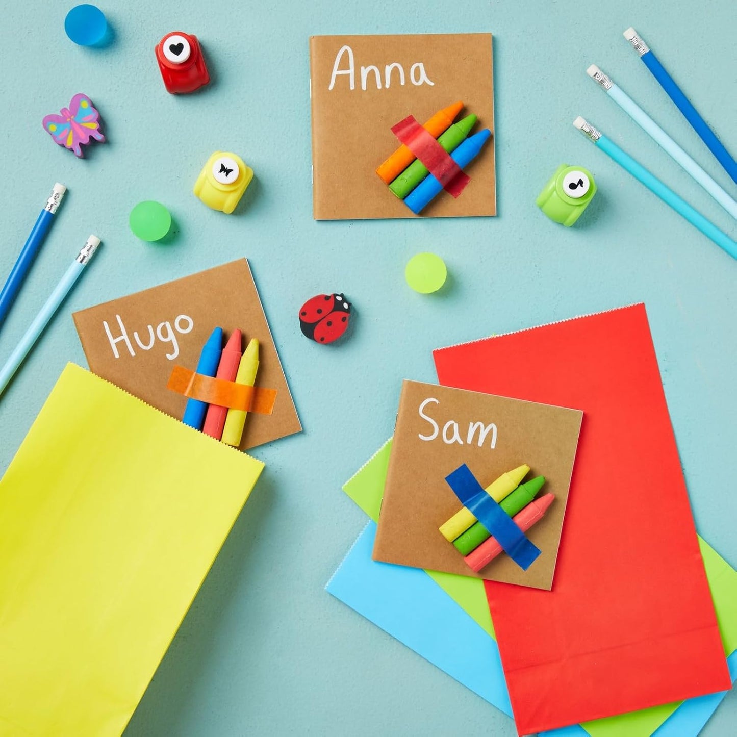 48 Pack Mini Blank Books for Kids - Bulk Sketchbooks, Kraft Paper Notebooks for Classroom, Party Favors, Travel Writing (4x4 In)