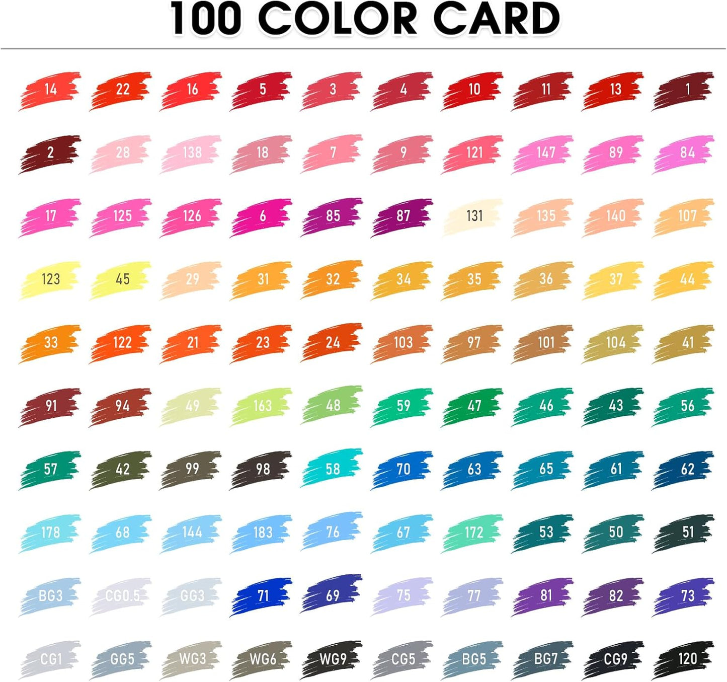 100 Colors Alcohol Markers Set, Dual Tips Blender Art Marker for Drawing, Permanent Sketch Markers for adult coloring, Alcohol Based, Adults Coloring and Artist Illustration.(BRUSH TIP)