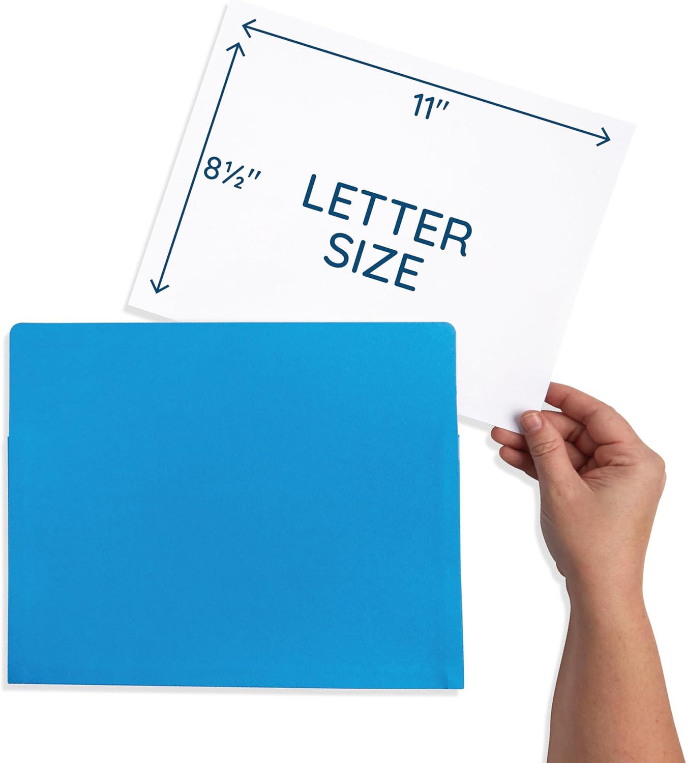 Blue Summit 10 Expanding File Pockets, Accordion File Folders Letter Size, 5.25” Expandable Pockets, Assorted Colors