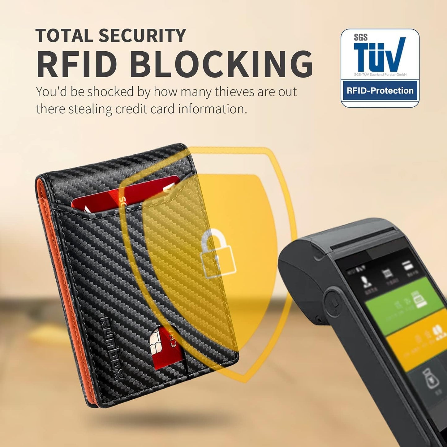 RUNBOX Novelty Wallet for Men Slim 11 Credit Card Holder Slots Leather RFID Blocking Small Thin Men's Wallet Bifold Minimalist Front Pocket Large Capacity Gift Box