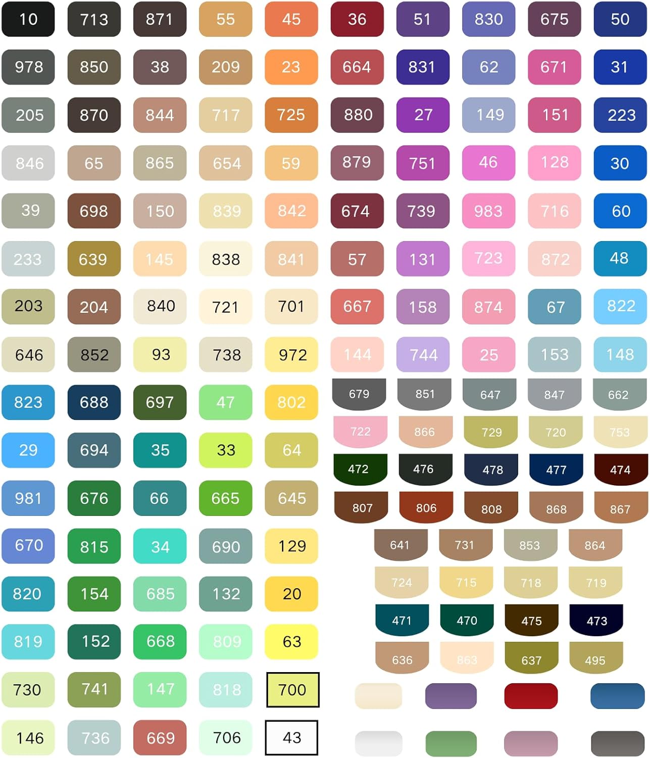 ROSYMENG Acrylic Paint Markers, 154 Colors + 8 Metal Colors - Large Ink Capacity, High Coverage with Brush Tip Acrylic Paint Pens, Suitable for Wood, Glass, Rock, and Fabric - Student School Supplies