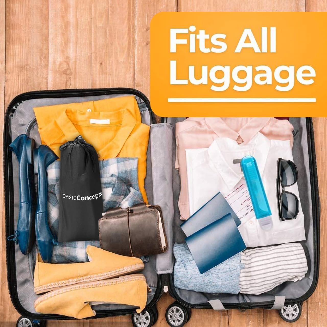 Set 2 - Airplane Foot Hammock for Plane Travel - Travel Foot Rest for Airplane Flights - Foot Sling for Airplane Travel - Leg Hammock for Airplane Travel