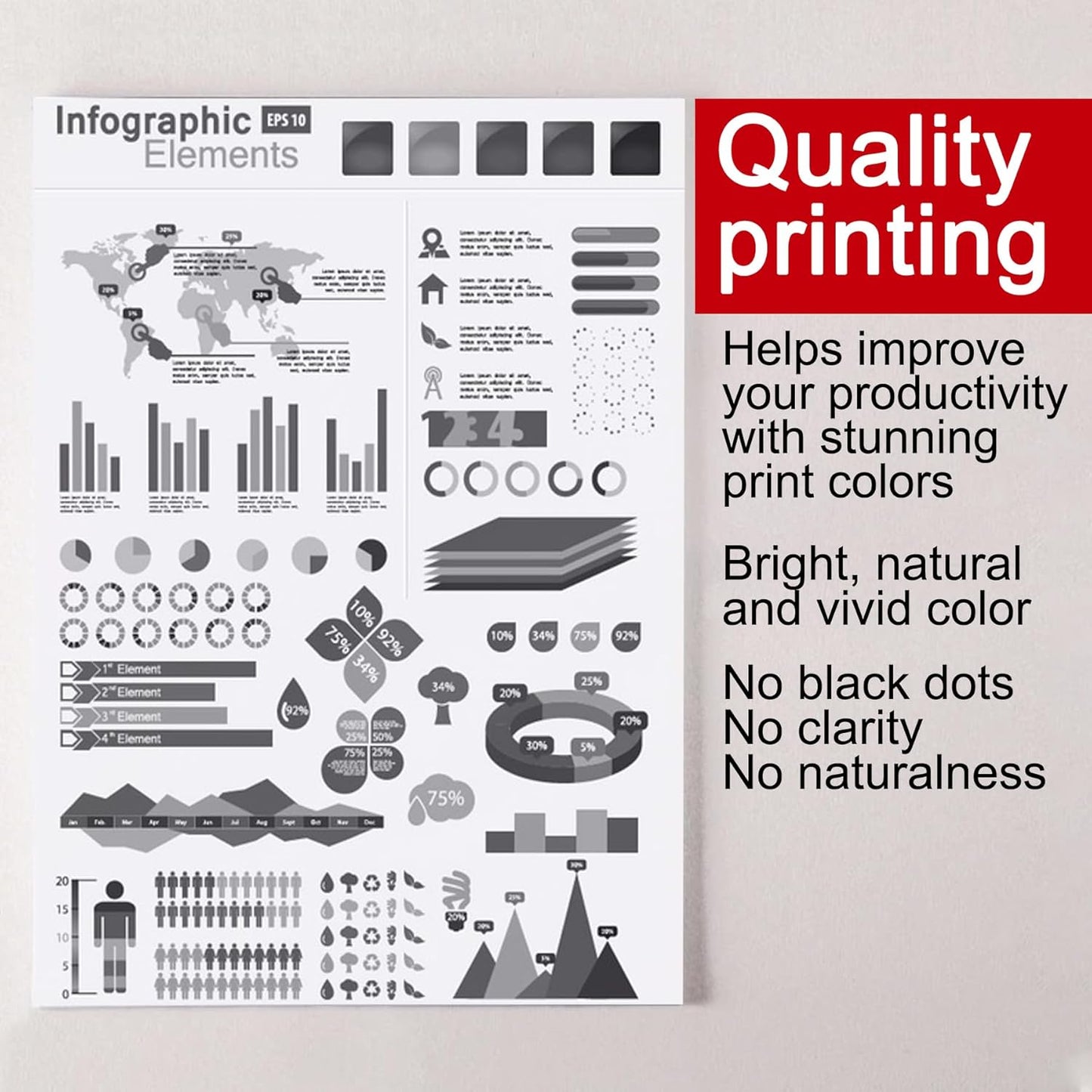 3 Pack 125 3484B001 Black Toner Cartridge Compatible 125 Replacement for Canon 125 ImageCLASS LBP6030w LBP6000 MF3010 Printer