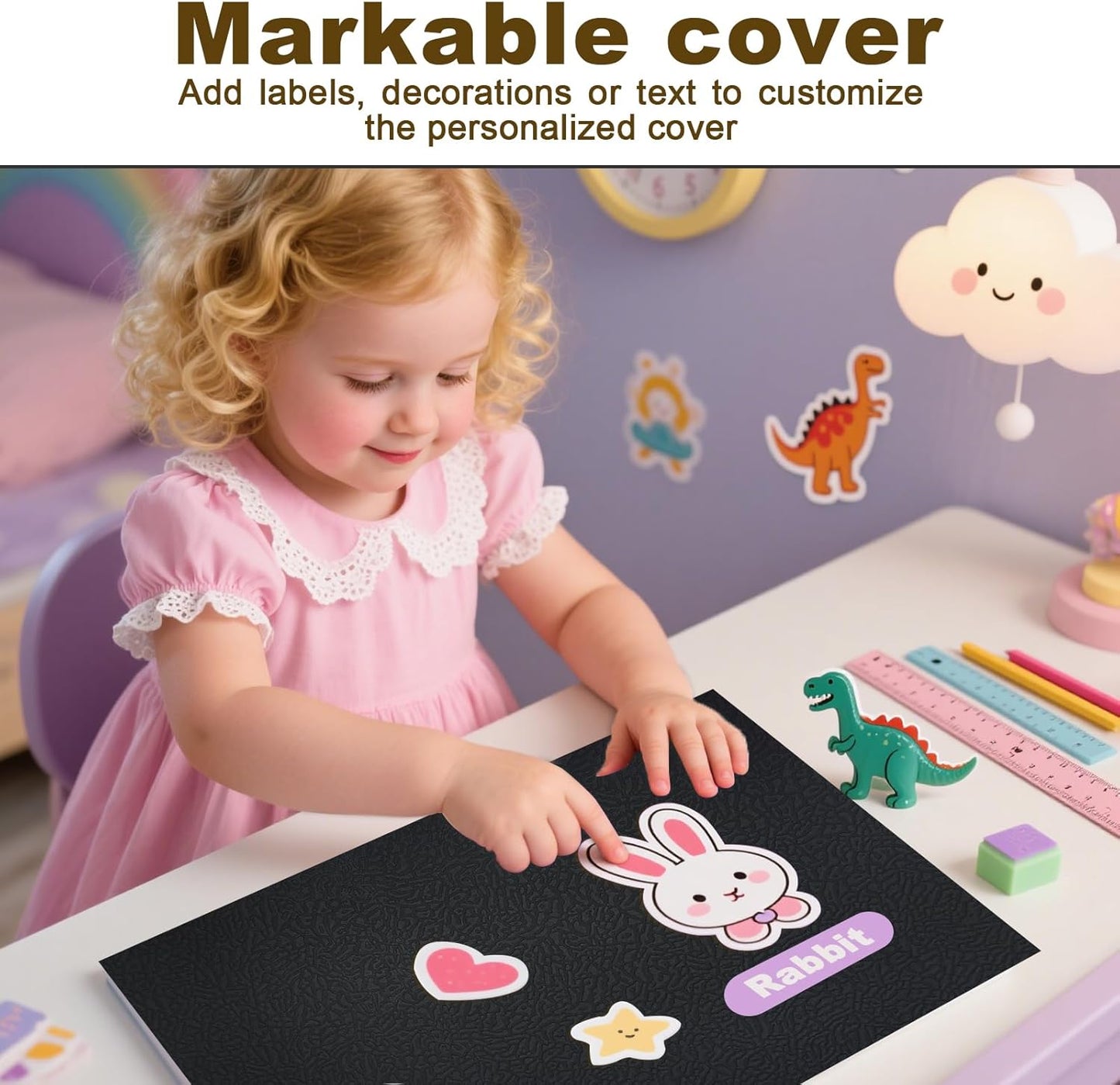 Folders with Pockets, LAYZZ 30 Pack Paper Pocket Folders, 2 Pocket Folders Fits Letter Size Paper, for School Office and Home (Black)