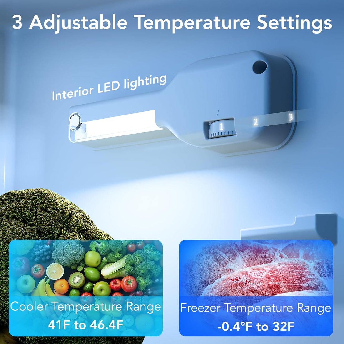 3.1 Cu.Ft Mini Fridge with Freezer, 2 Door Compact Refrigerator, Mini Fridge with Adjustable Removable Glass Shelves for Bedroom, Office, Dorm or Apartment, Black