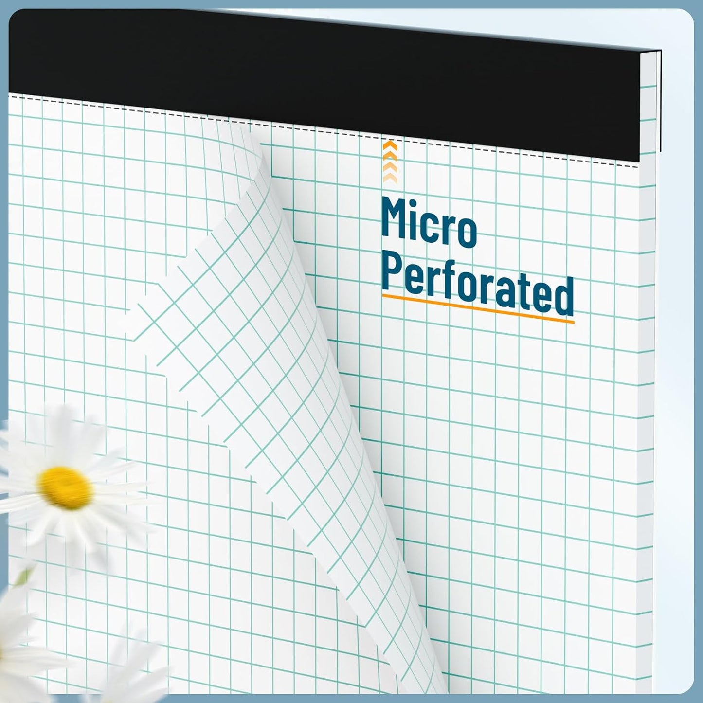 Graph Paper 8.5 x 11 Grid Paper Pad Quad Ruled, 3 Pack, 30 Sheets per Pad, White, 4x4 (4 Squares per inch), Easy-Tear Perforations, 8.5"x11" Quad Ruled Grid Paper Pad