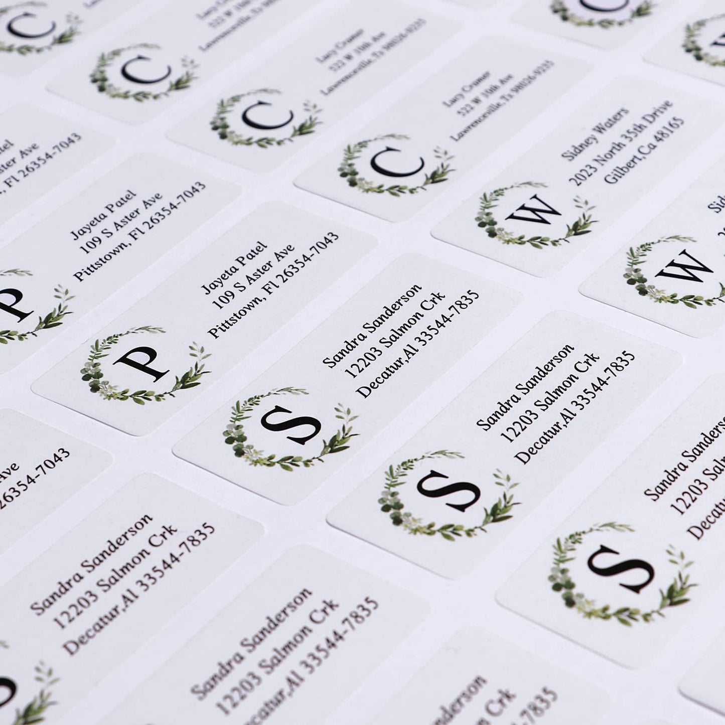 Custom Address Labels - Personalized Labels, Return with Strong Adhesion, Can Be Used for Cardboard, Paper, Plastic, Glass, Metal (2.6x1 Inch, Set of 100), Multicolor