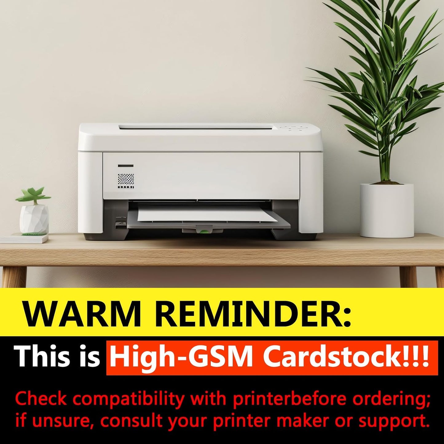 OcePor 100 Sheets White Cardstock 8.5” x 11”, 92lb/250gsm Card Stock, Thick Card Stock Paper, Heavy Cardstock Paper for Printer, Resume, Scrapbooks, Art, Crafts, Business Cards