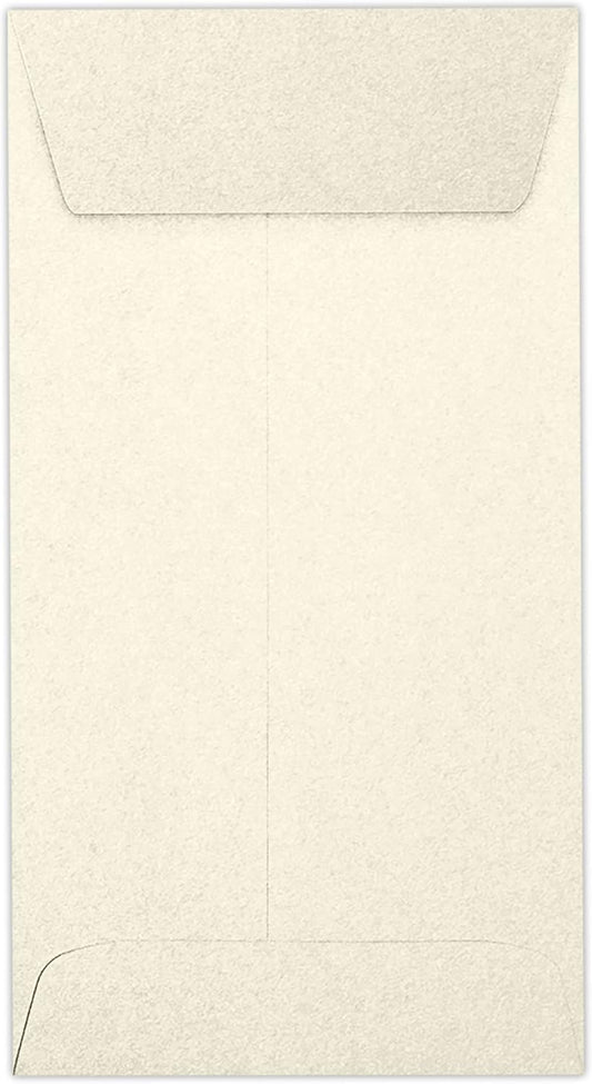 LUXPaper #7 Coin Envelopes | Peel & Press | 3 1/2" x 6 1/2" | Champagne Metallic | 81lb. Text | 1,000 Qty