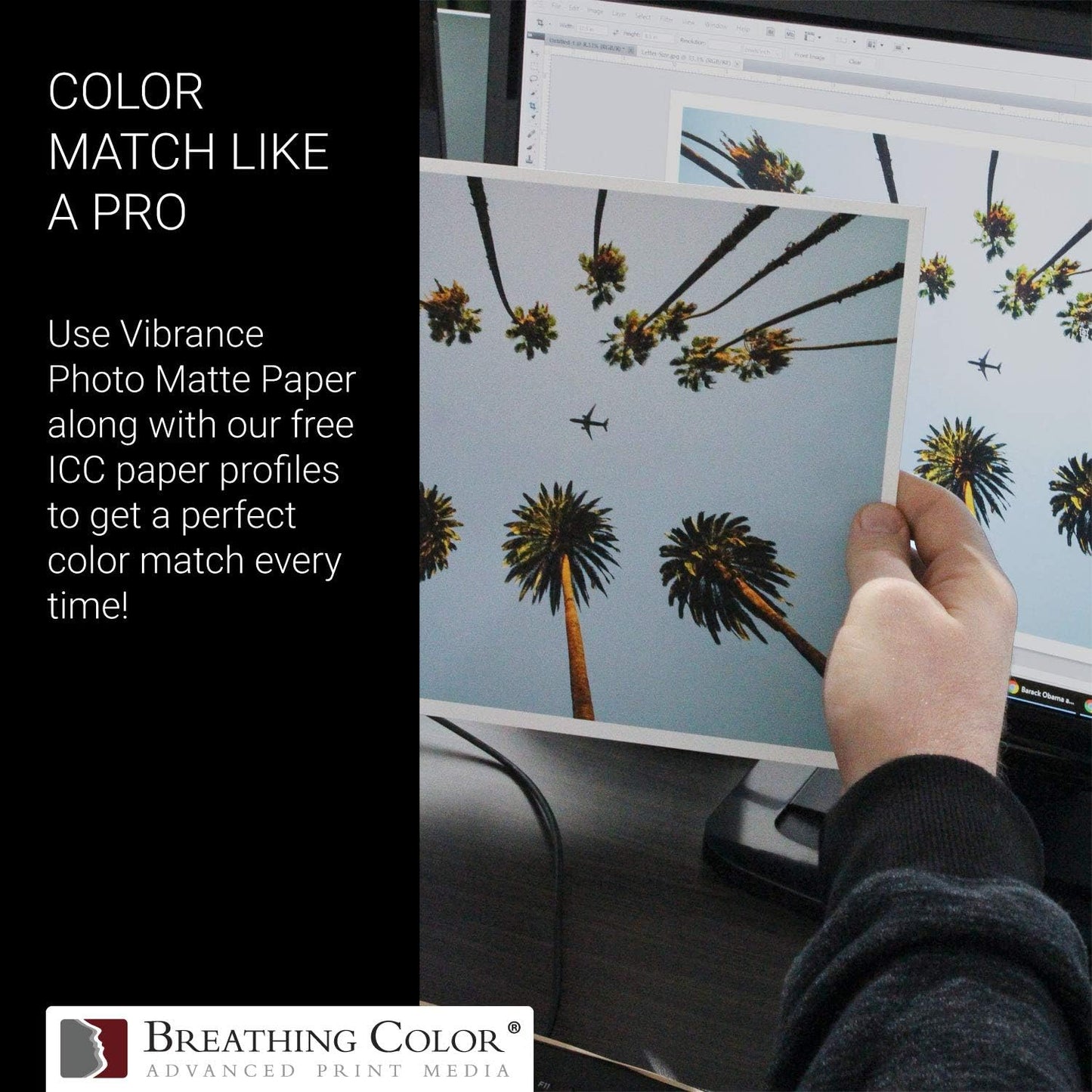 Vibrance Matte Photo Printer Paper 12 mil 230 gsm Matte Finish Premium Photo Paper Roll on 3in Core 10 inches x 100 ft Works with Most Inkjet Printer Professional Makes and Models Like Epson Canon HP