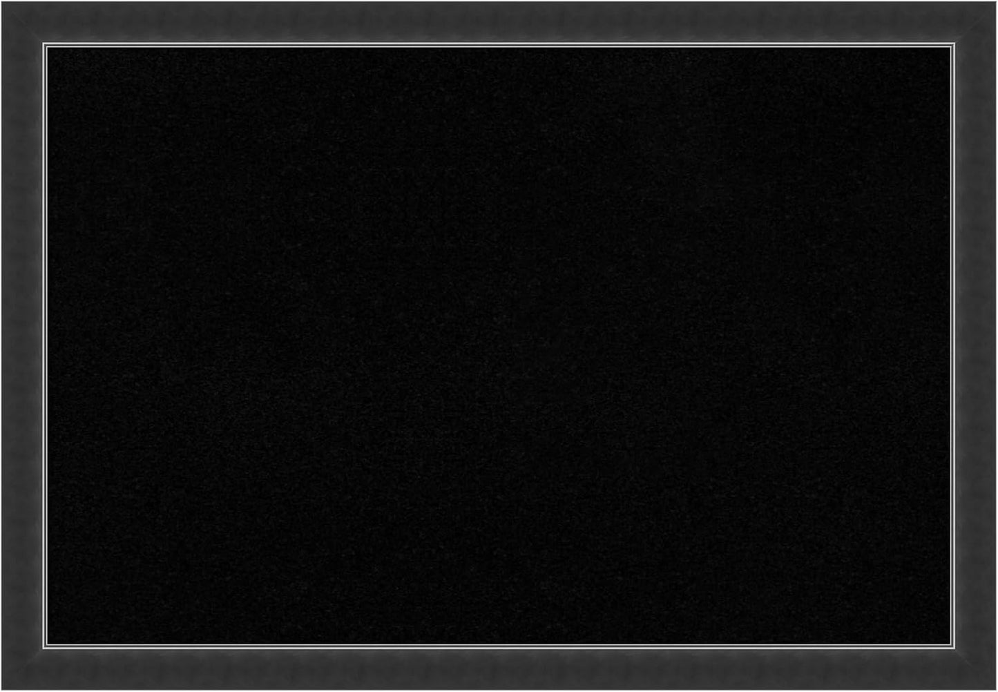 Amanti Art Black Cork Board for Wall, 27x39 Vision Board with Black Wood Frame, Large Corkboard Office Decor for Home Organization, Modern Corkboard Pinboard to Display Items for Home Organization in