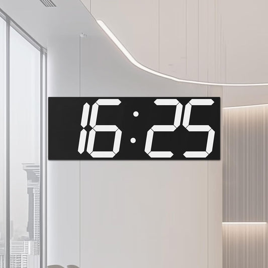 Digital Clock with Large Display 18.7 Inch, GPS Auto-Sync Time, Wall-Mounted with Remote Control, Ideal for Classroom Use
