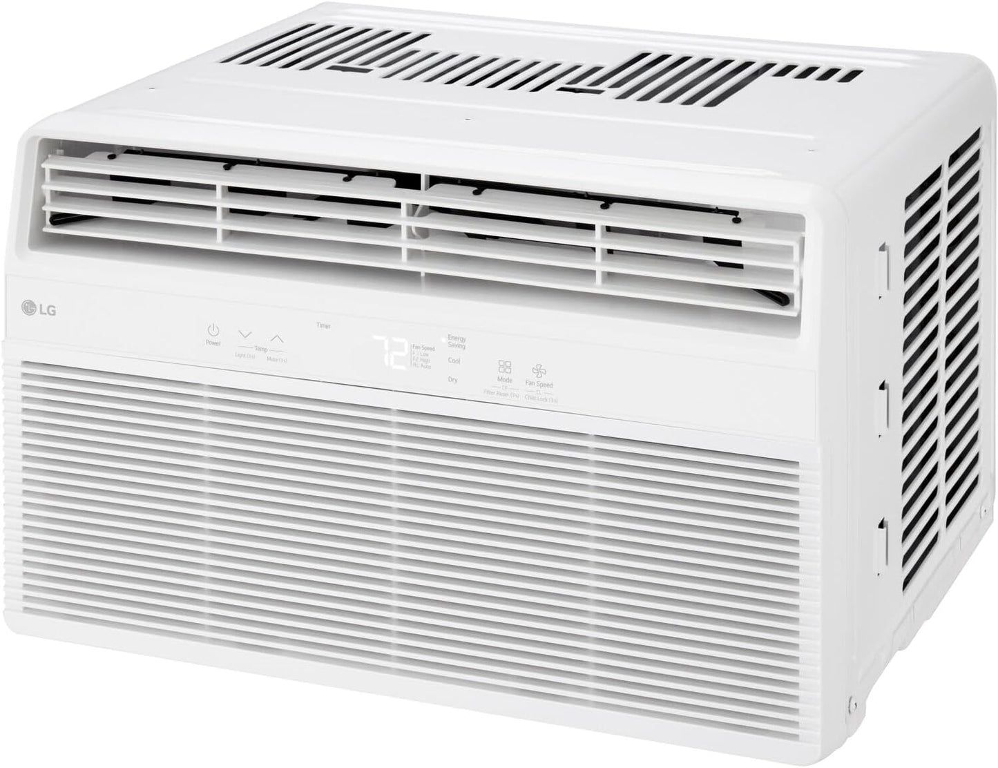 LG 6,000 BTU Window Air Conditioner, Cools 250 Sq.Ft. (10' x 25' Room Size), Quiet Operation, Electronic Control with Remote, 2 Cooling & Fan Speeds, 2-Way Air Deflection, Auto Restart, 115V