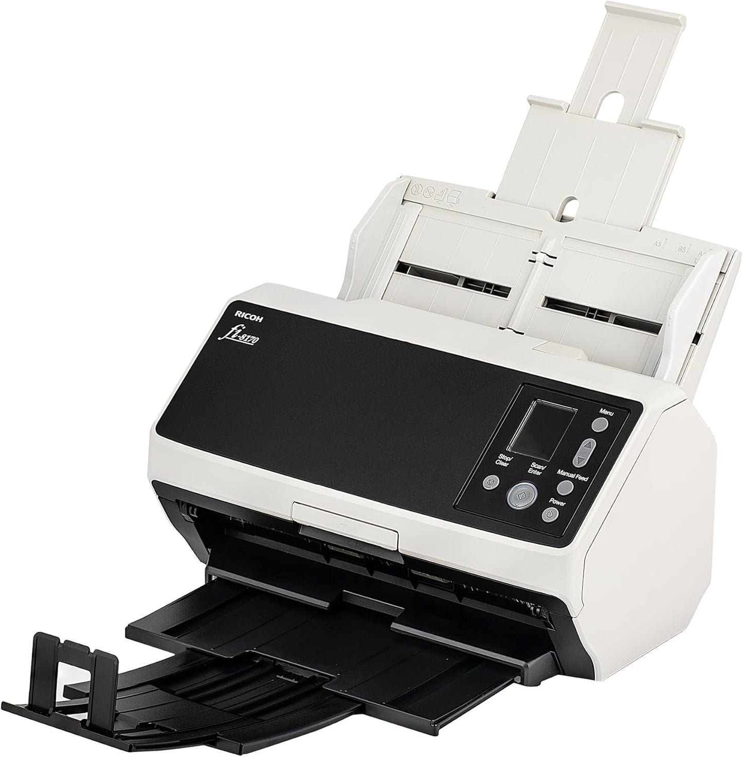 Ricoh fi-8170 Professional High Speed Color Duplex Document Scanner (PA03810-B055) + USB Printer Cable + Network Cable