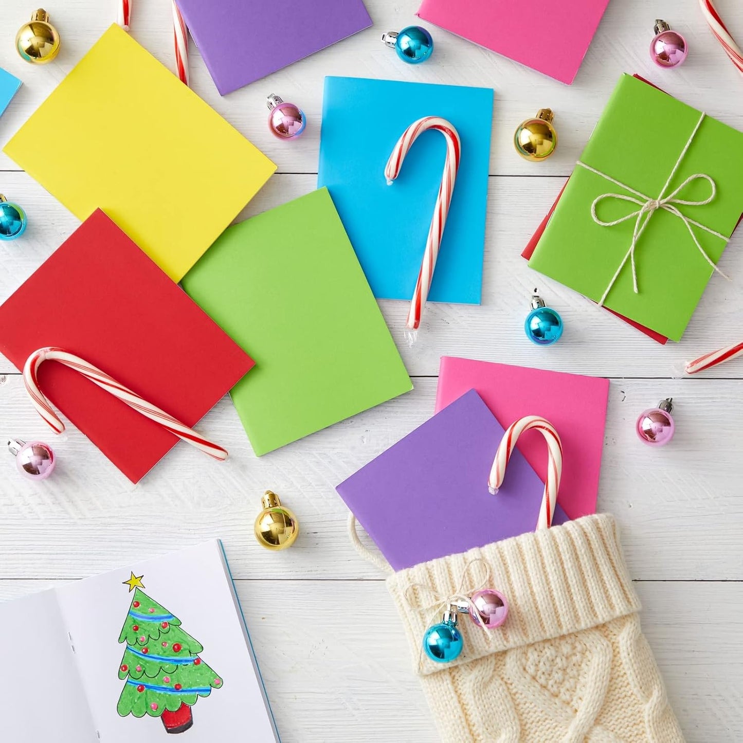 24 Pack Blank Books for Kids to Write Stories, A6 Colorful Notebooks Bulk, 4.3x5.5 in Unlined Travel Journals Scrapbooks for Students Sketching