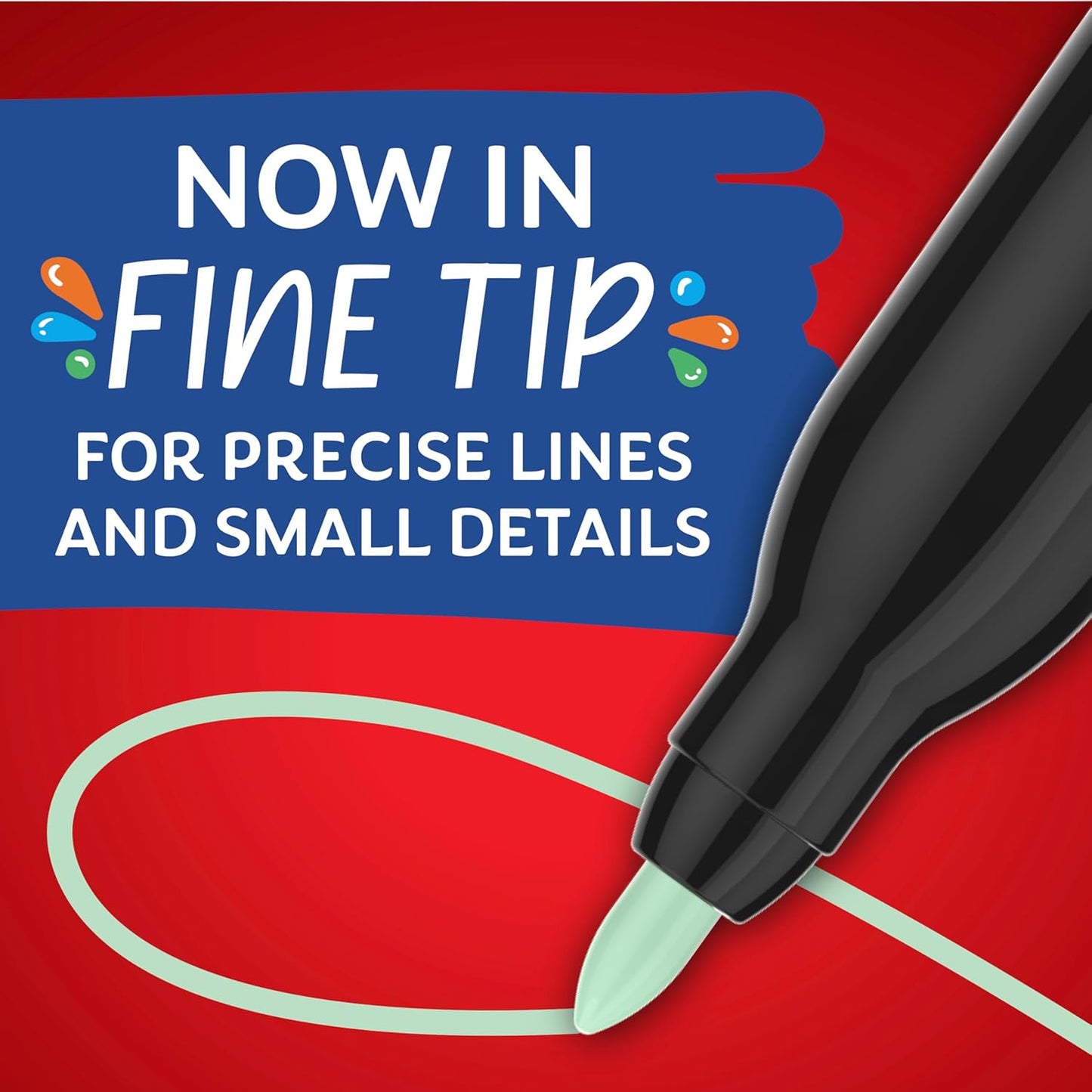 Sharpie Creative Markers Variety Pack, Water-Based Acrylic Paint Markers, Fine Tip, Assorted, 24 Count