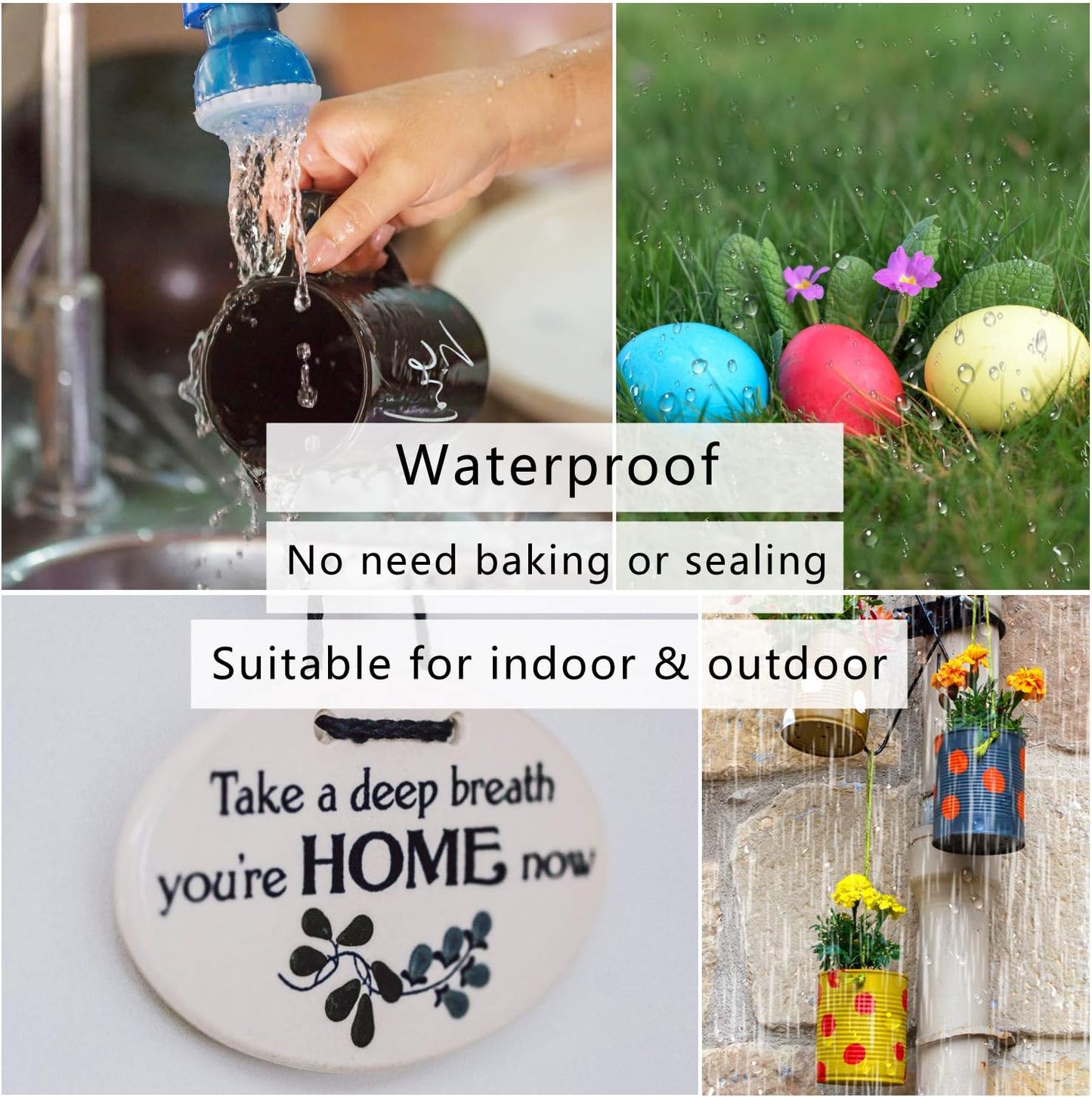 TFIVE Paint Markers Pens Set, 8 Color Oil-Based Permanent Paint Marker, Medium Tip, Quick Dry and Waterproof Pen for Rock Painting, Ceramic, Wood, Fabric, Plastic, Canvas, Glass, Mugs