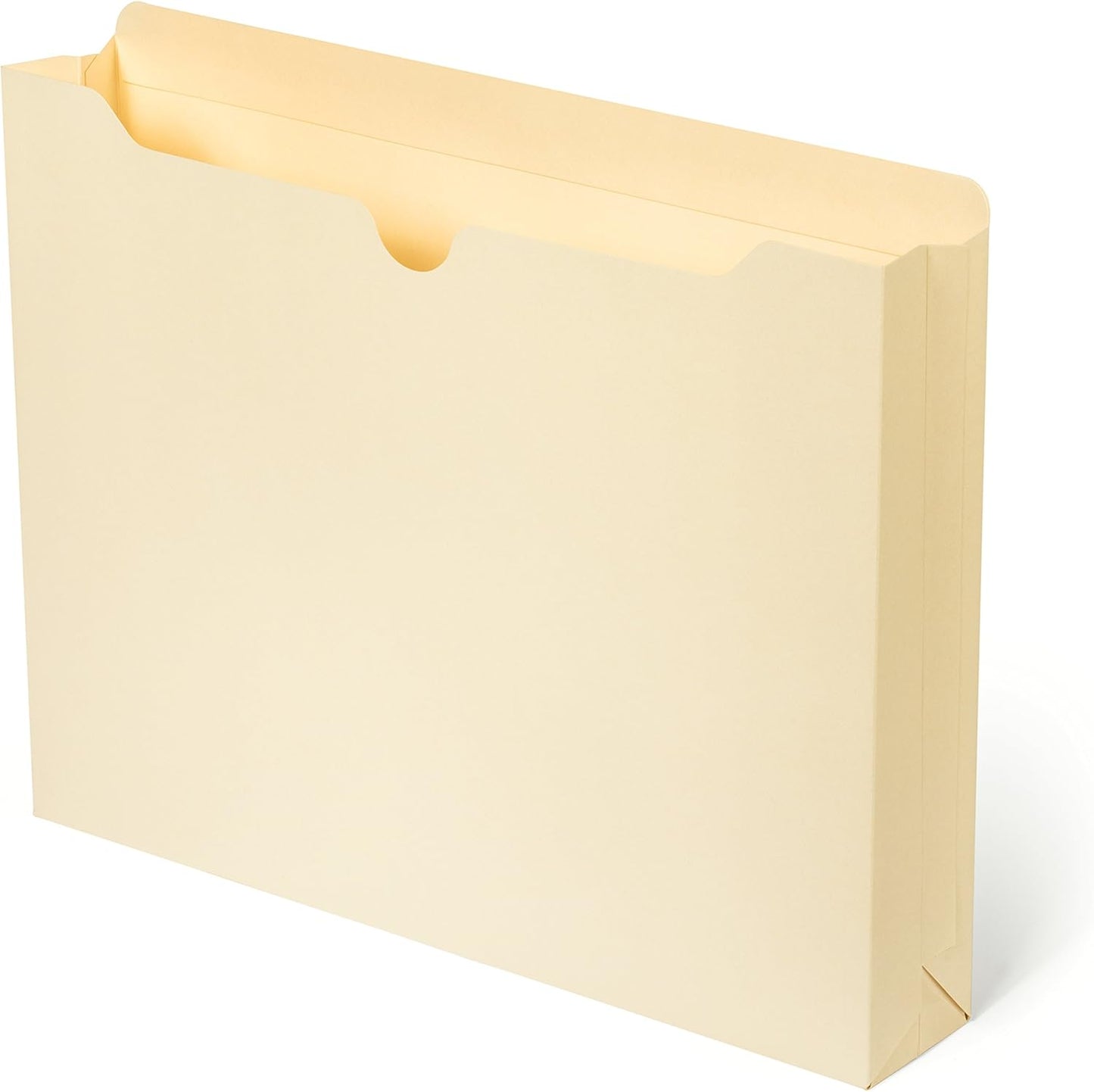 Blue Summit Supplies 2 Inch Manila File Jacket, 50 Folders, Reinforced Straight Cut Tab, Heavy Duty 2 Inch Expansion Pocket, Letter Size, 50 Pack