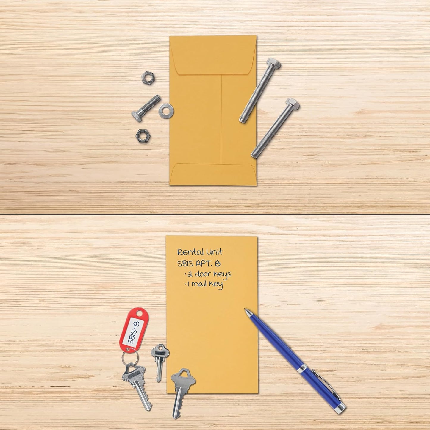 Columbian #3 Coin and Small Parts Envelopes Gummed, for Home, Office, Garden, 24 lb Brown Kraft, 2.5 x 4.25 Inches, 200 Per Box (1009564)