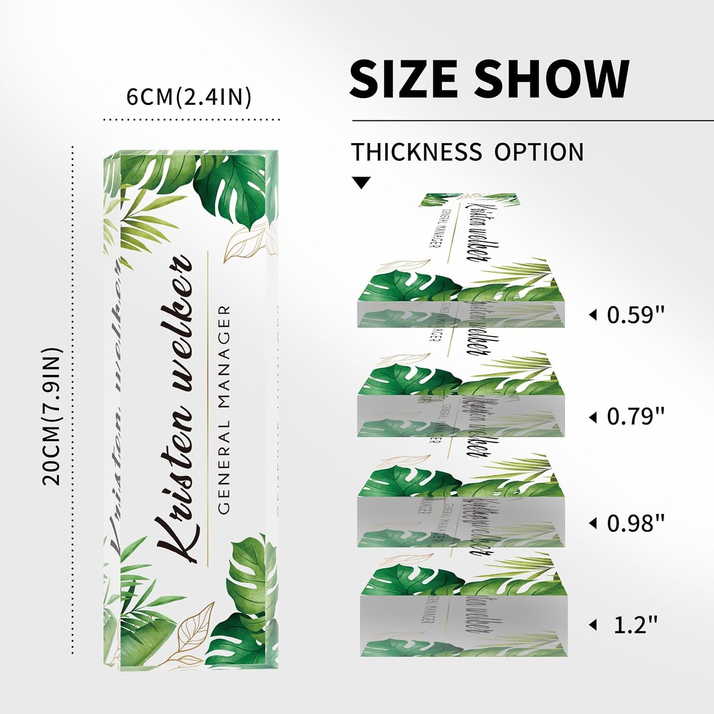 Name Plate for Desk, Desk Name Plate Personalized Office Desk Decor for Women and Men, Custom Employee Appreciation Gifts Office Gifts for Boss, Manager, Co-Worker, Teacher, Nurse