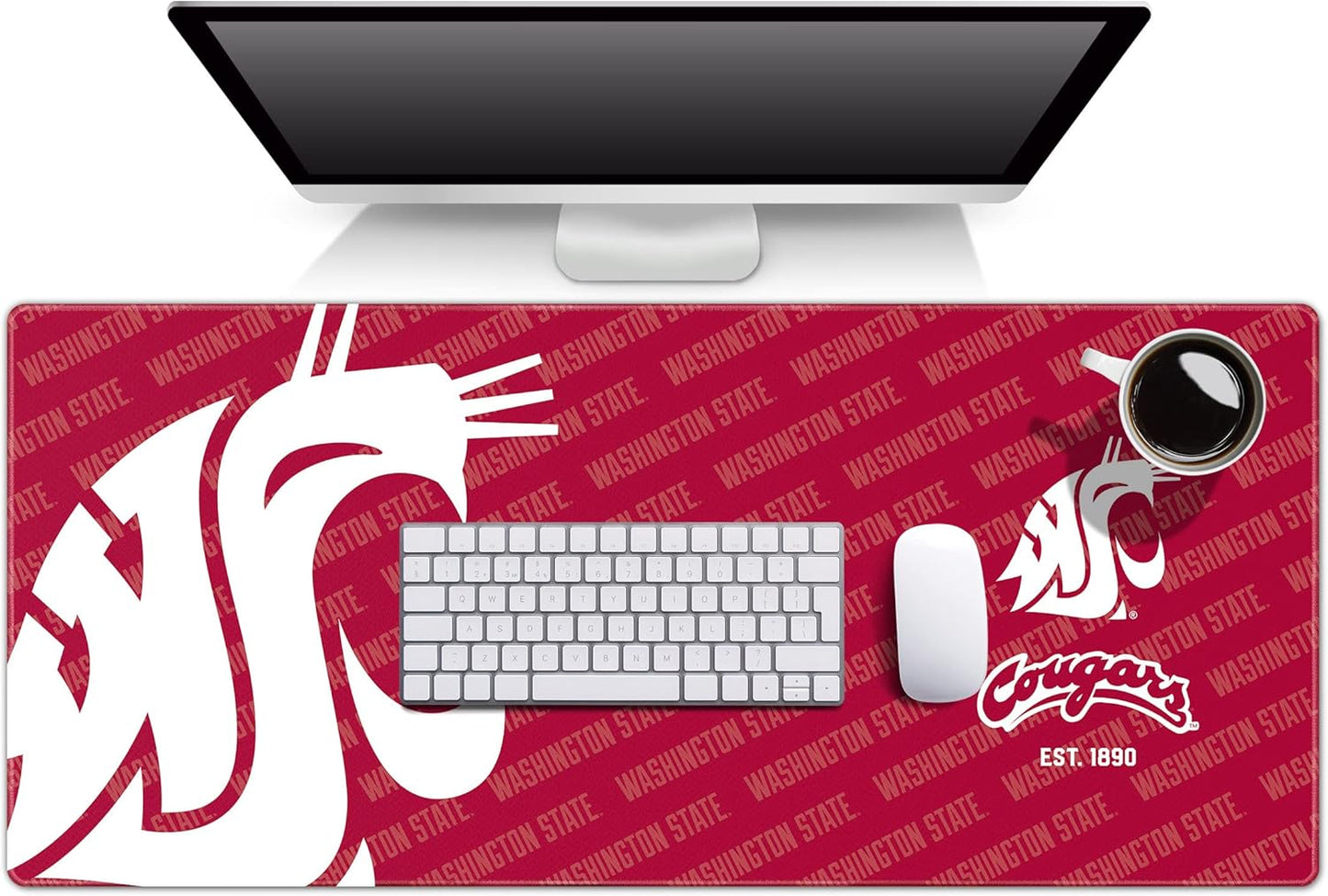 YouTheFan NCAA Washington State Cougars Logo Series Desk Pad