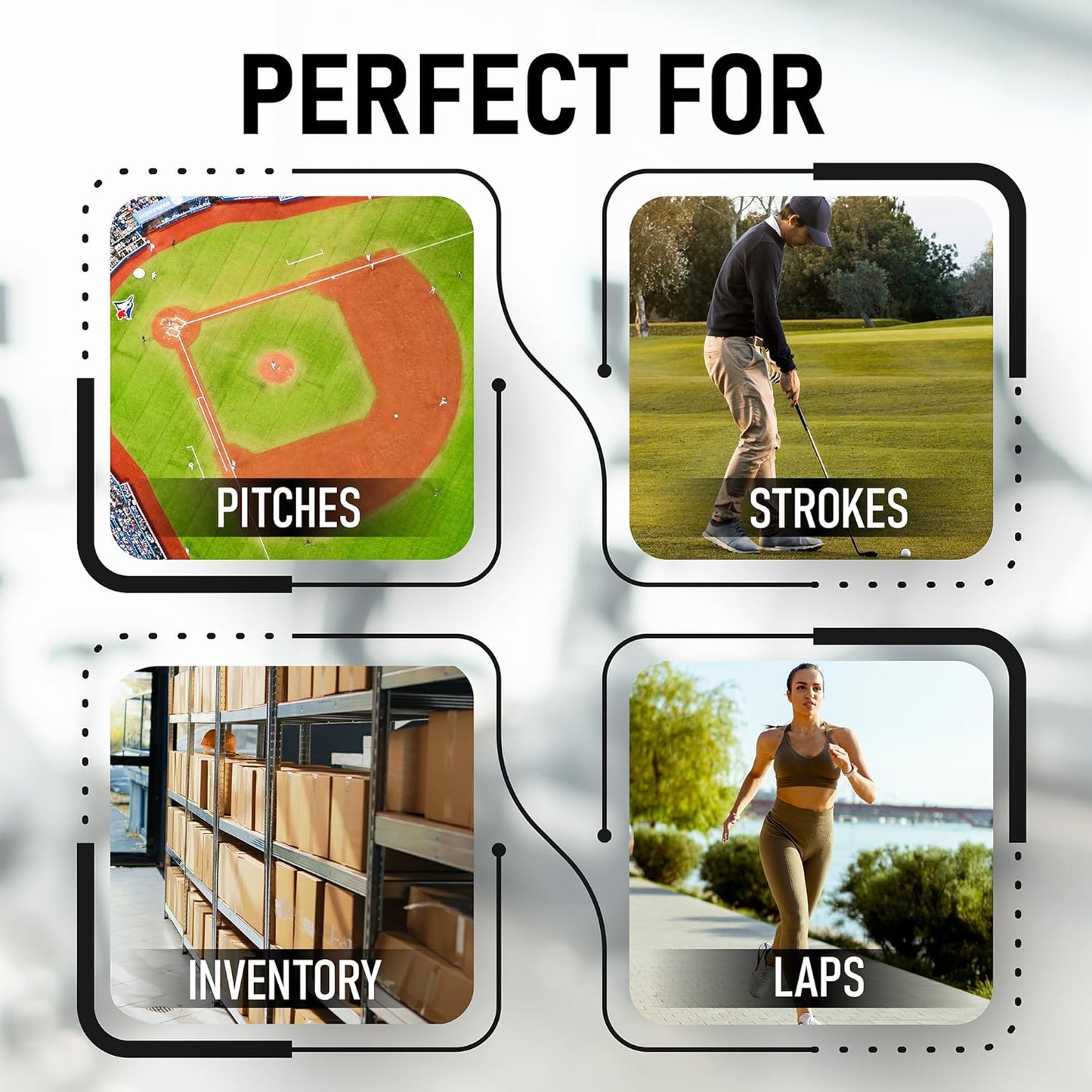 TC-895 Digital Dual Tally Counter, Electronic Up Down Clicker Counter, Add/Subtract People Counter, Handheld Pitch Counter for Golf, Lap & Sports Games