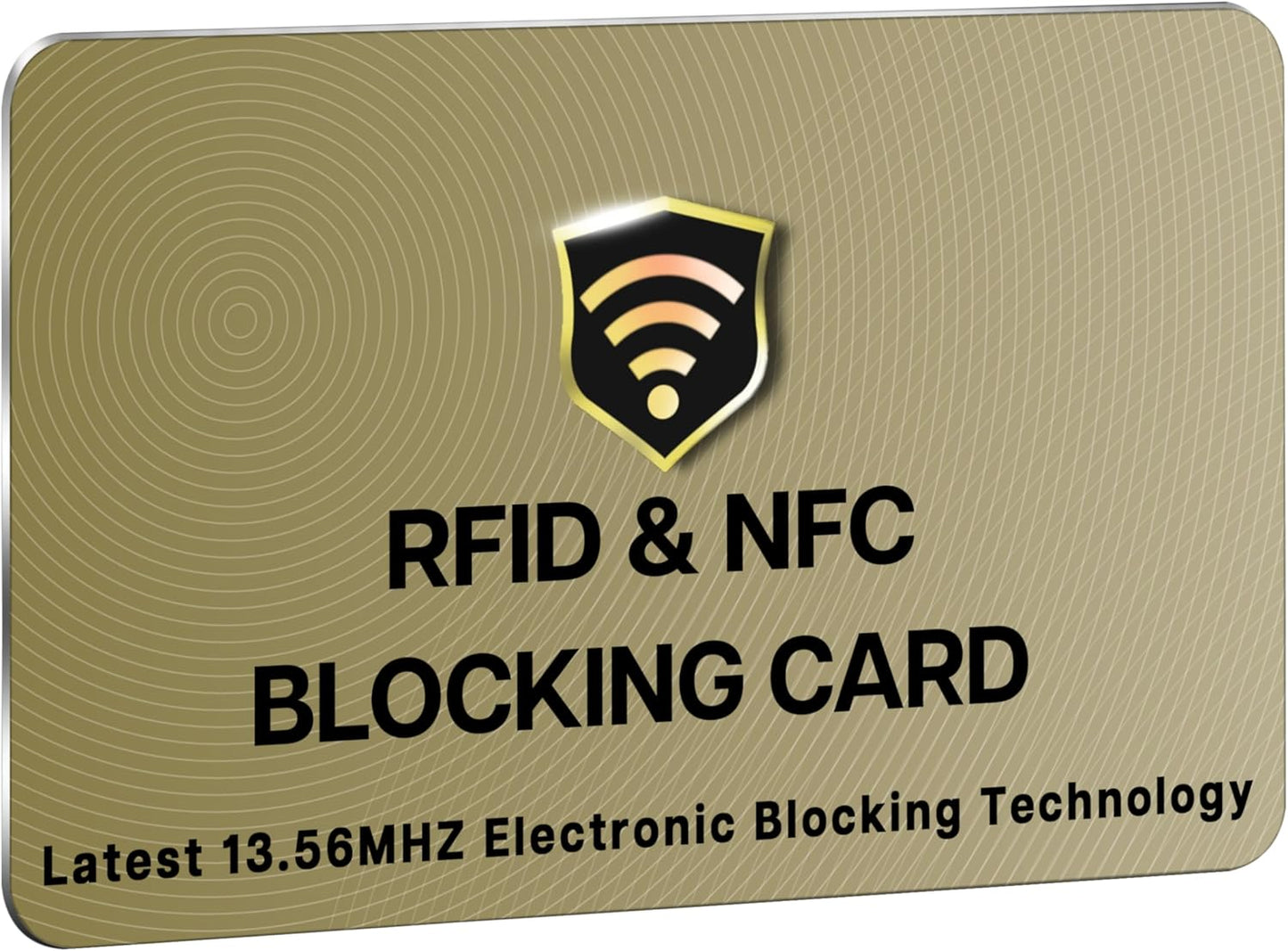 SaiTech IT RFID Cards One Card Protects Entire Wallet Purse For Men & Women, Contactless Bank Debit Credit Card Protector ID ATM Guard Card – Golden (1 Pcs Golden)